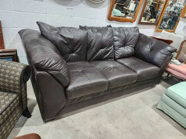 Leather 3-Seater Sofa