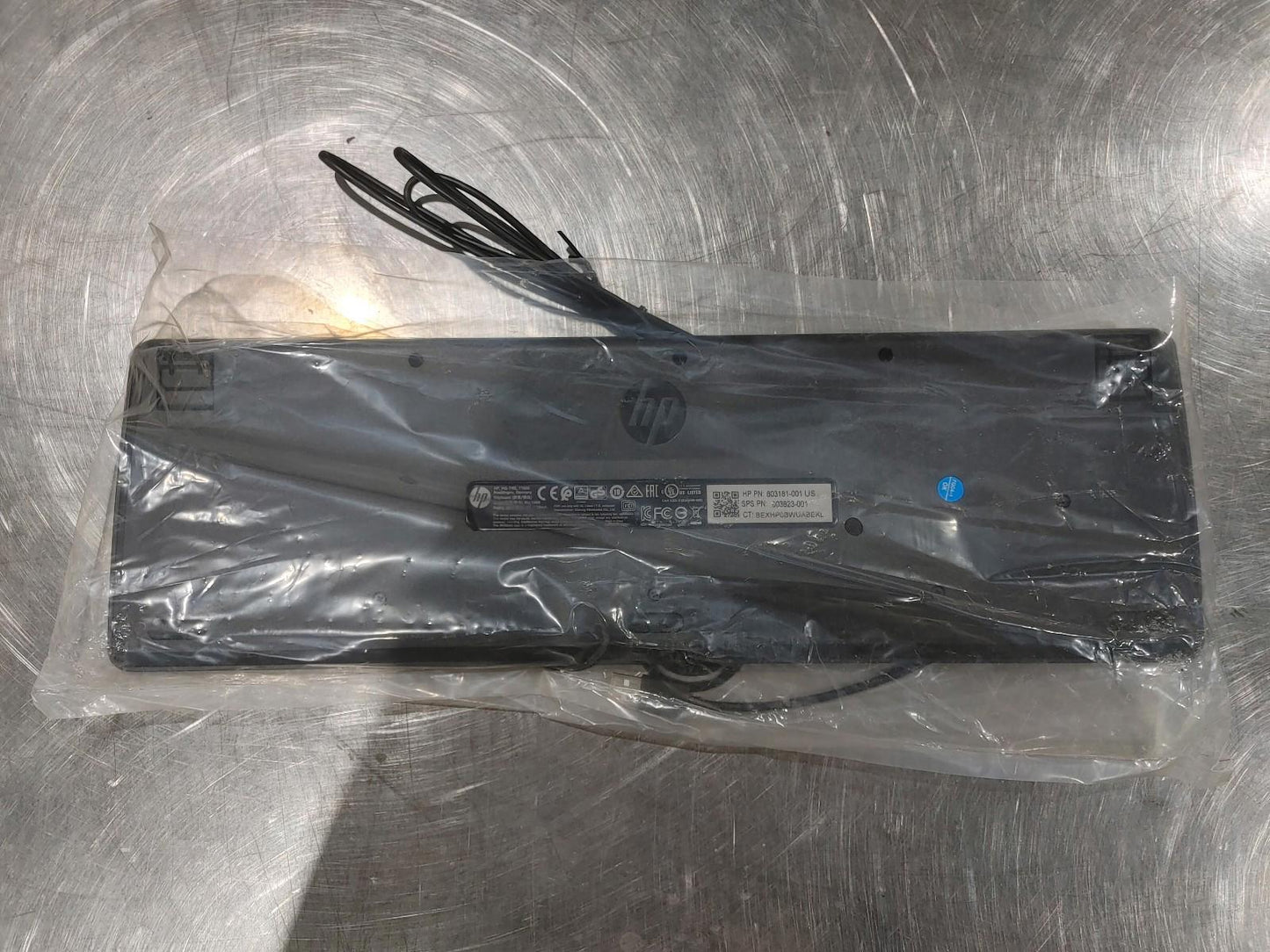 OPEN BOX HP USB Keyboard Full Size Black