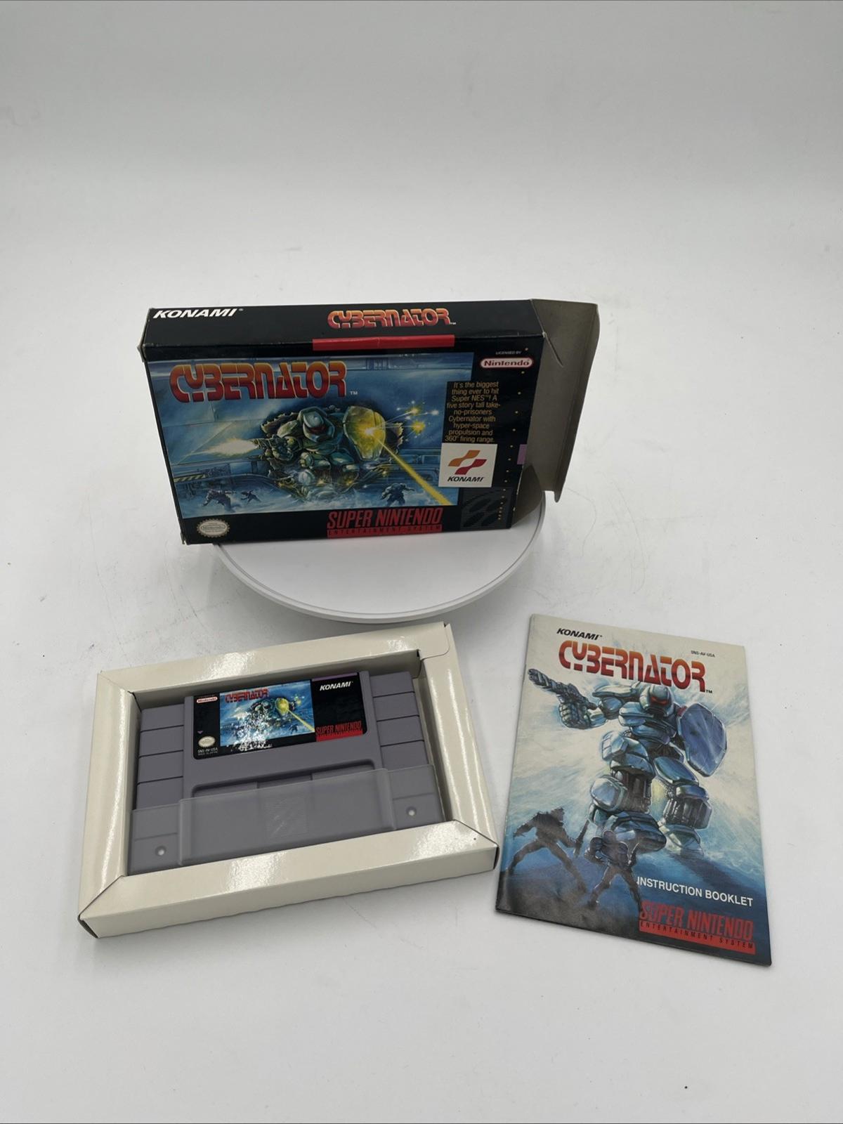 Cybernator (Snes,1993) - Super Nintendo - Game Cartridge with Box - Full Set