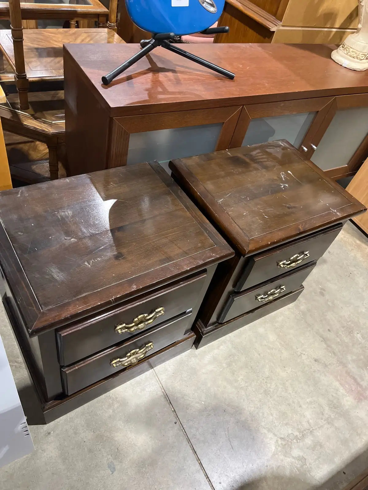 Set of two vintage nightstands