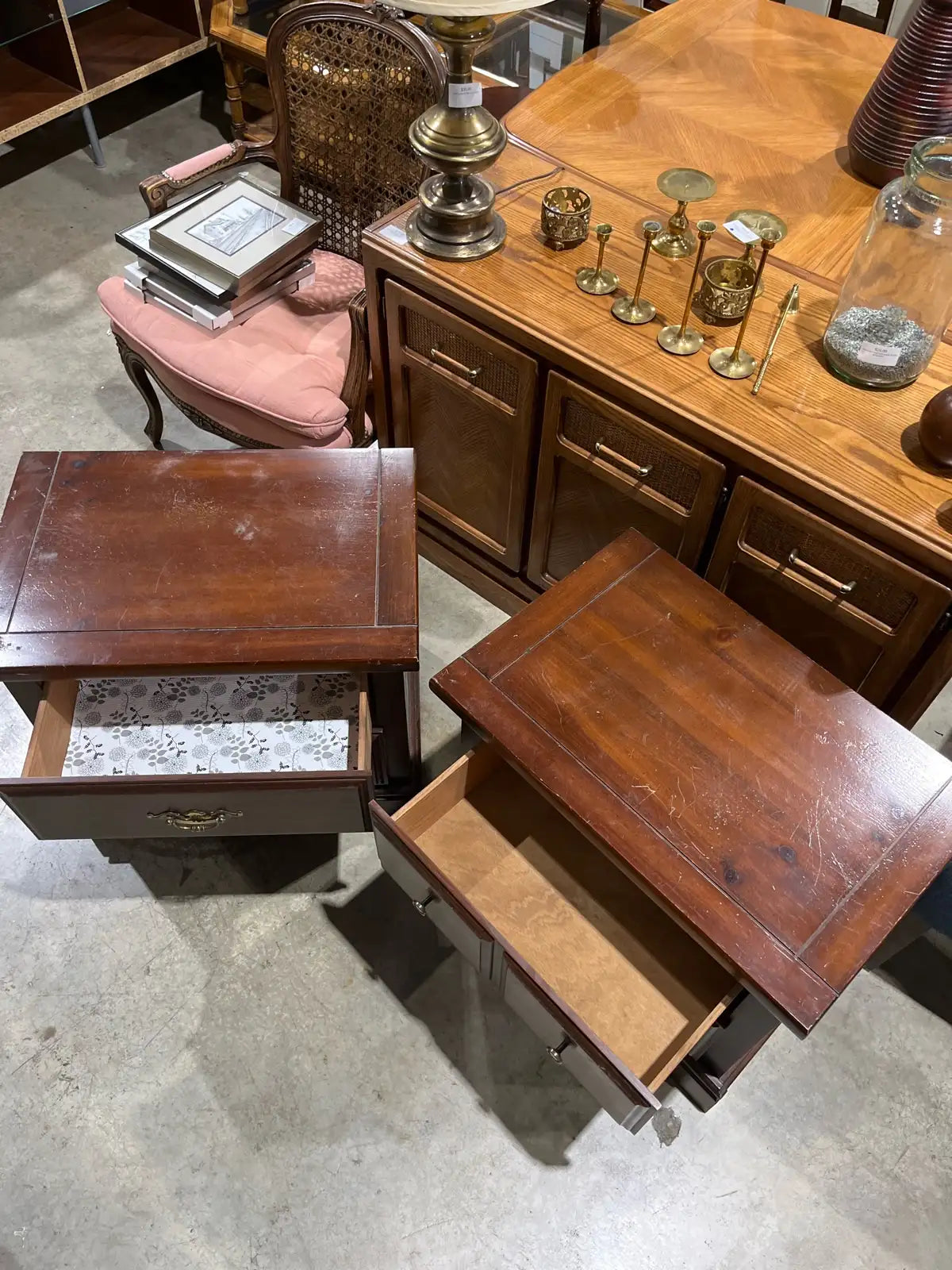 Set of two Vintage Nightstands
