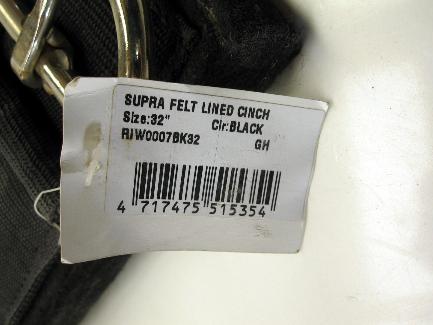Supra Felt Lined Horse Cinch Size 32"