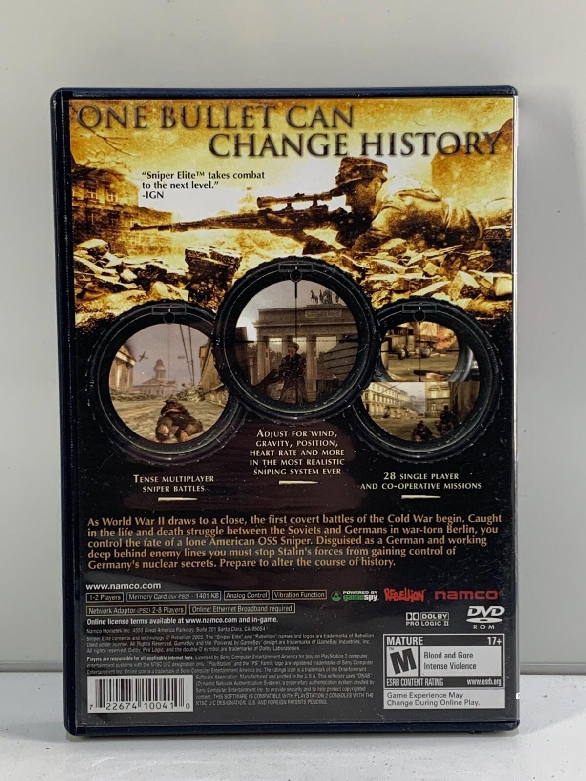 Sniper Elite (Sony PlayStation 2, 2005) - CIB