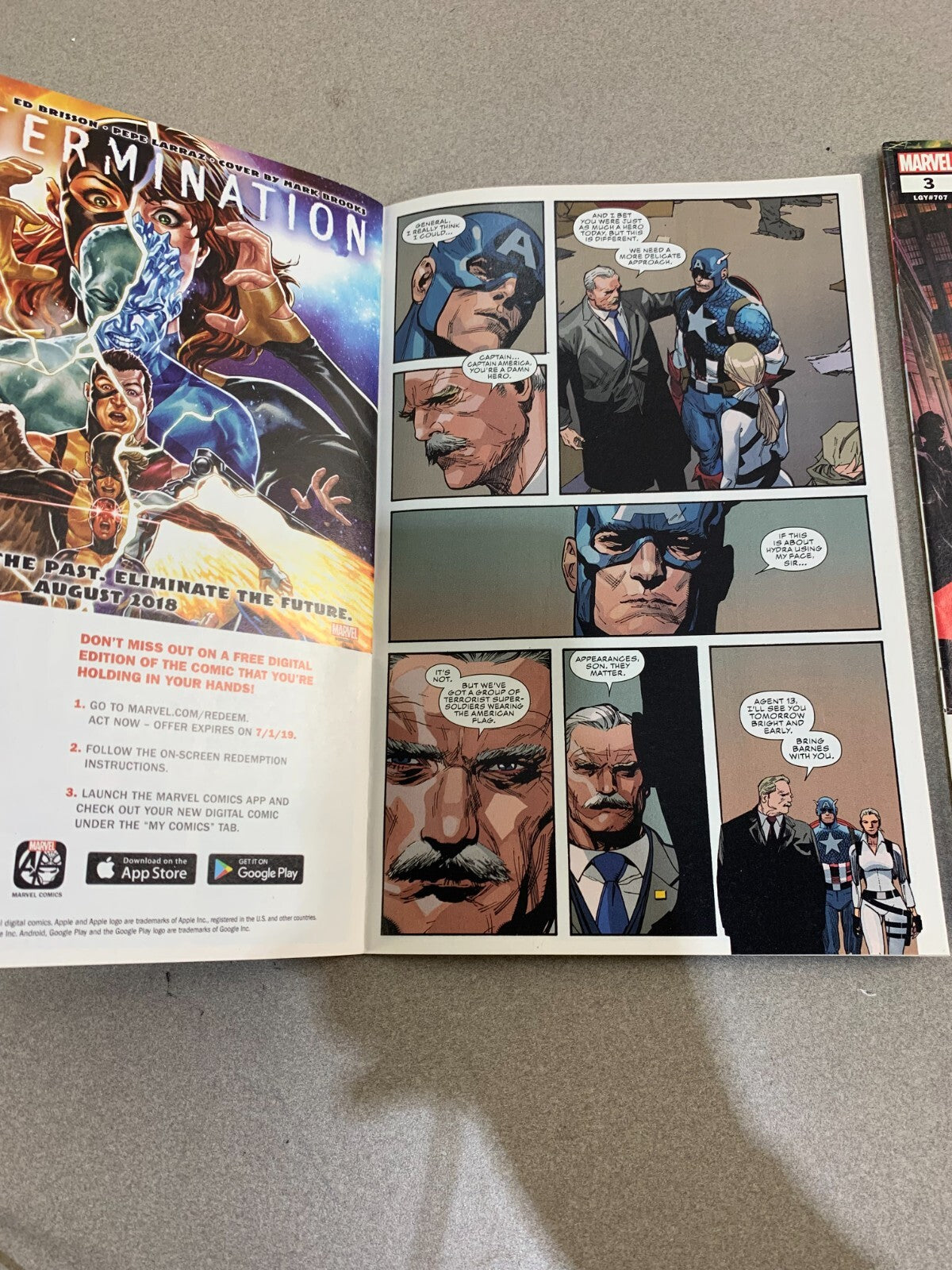 Captain America #1–3 (2018) Marvel Comics Coates Yu VF/NM Steve Rogers Set