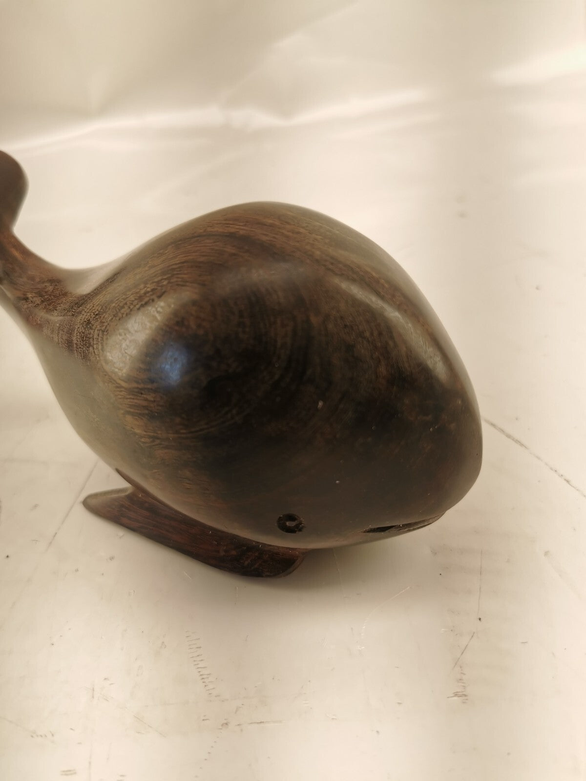 Beautifully Hand Carved Ironwood Whale.