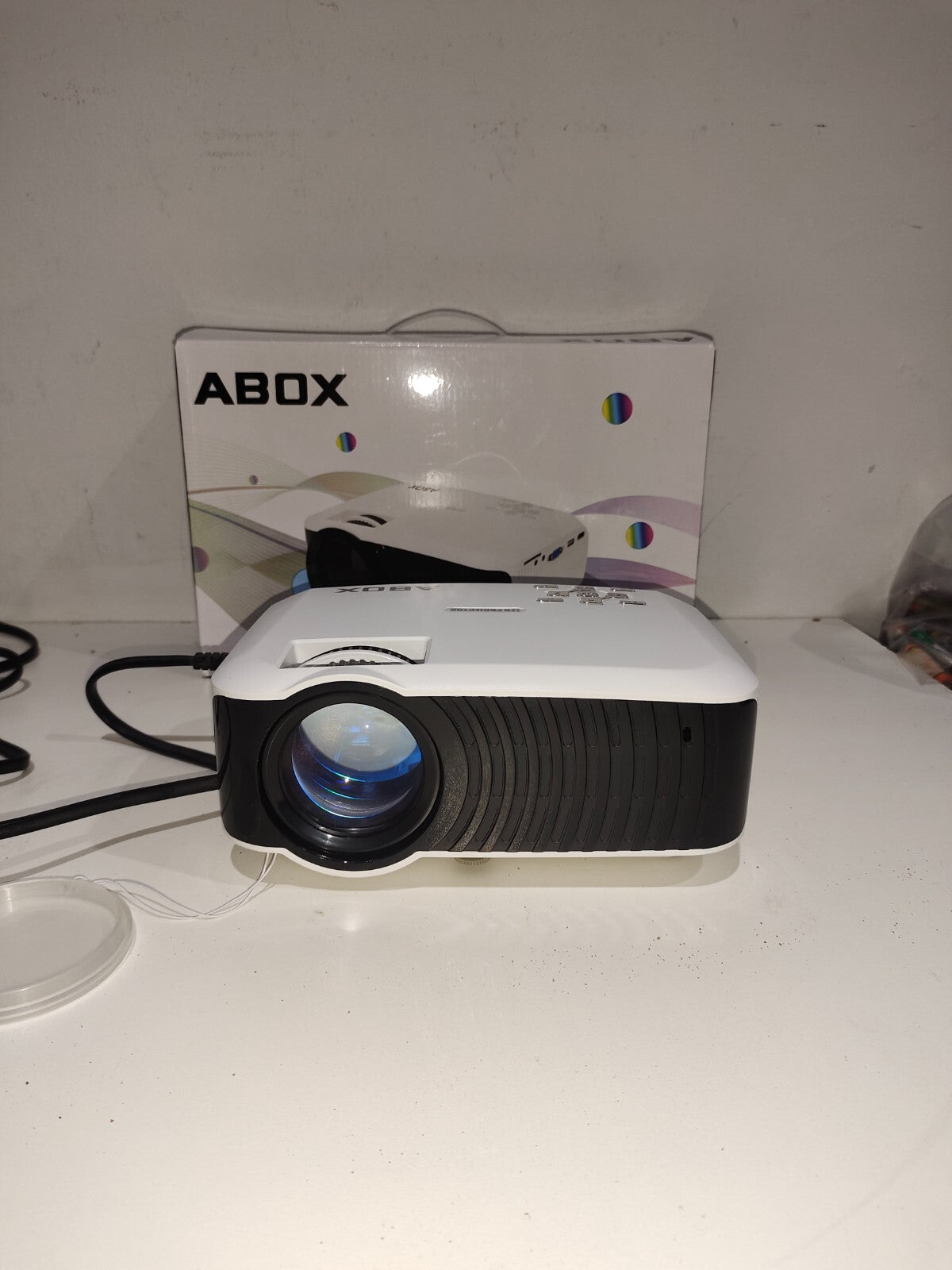 Abox T22 Led Video Projector - White