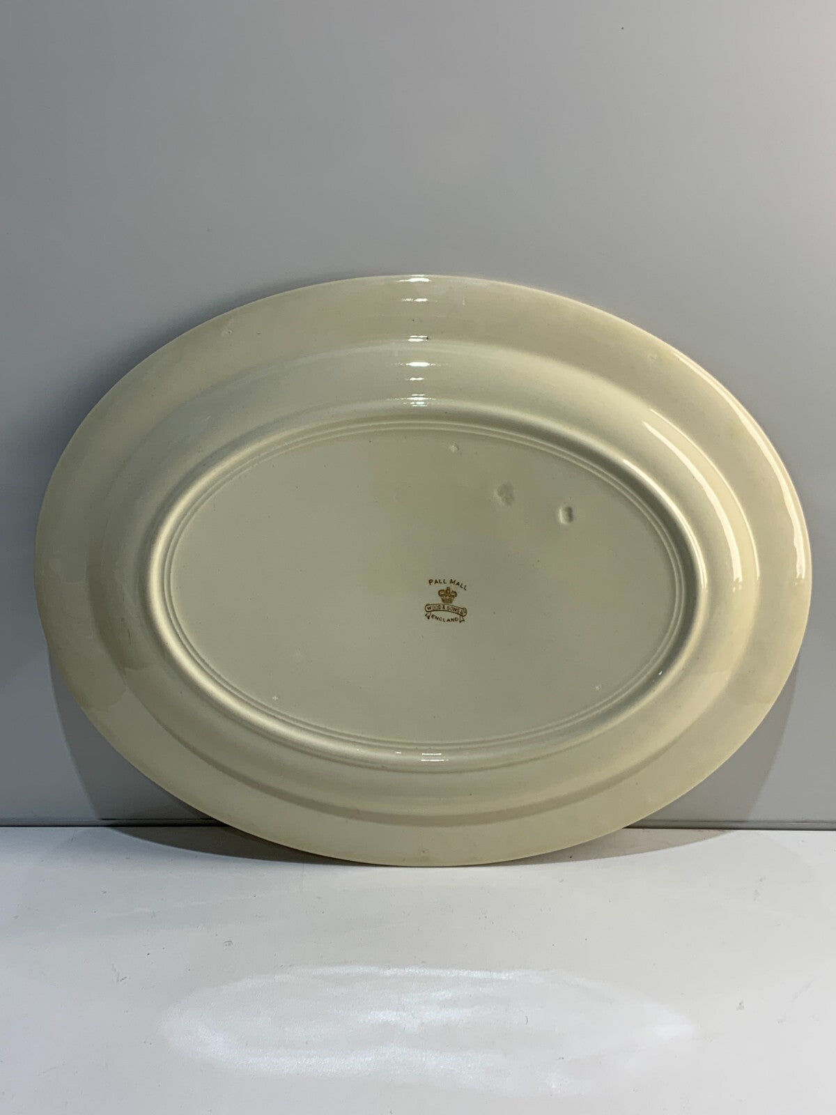 Antique Platter by Wood & Sons Pall Mall Red Pattern, England