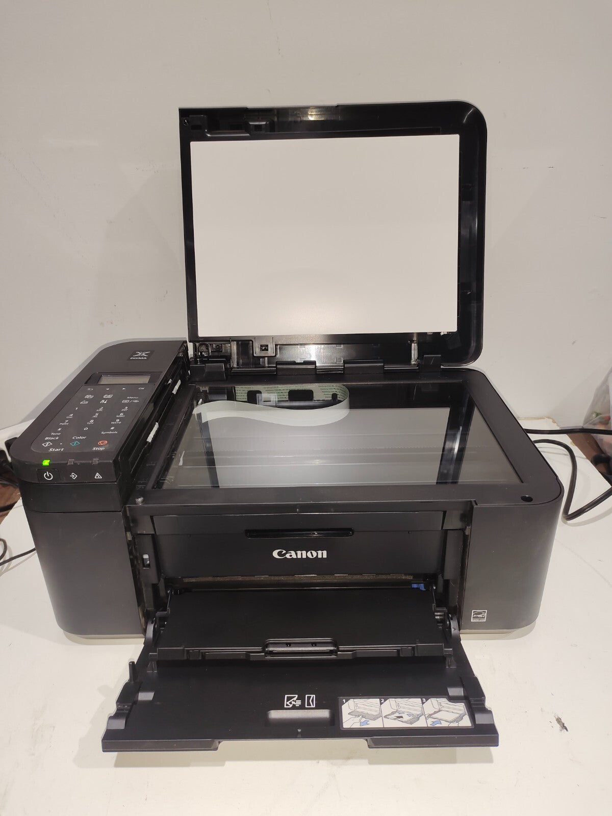 Canon PIXMA TR4527 Wireless Color Photo Printer with Scanner Copier Fax - Black