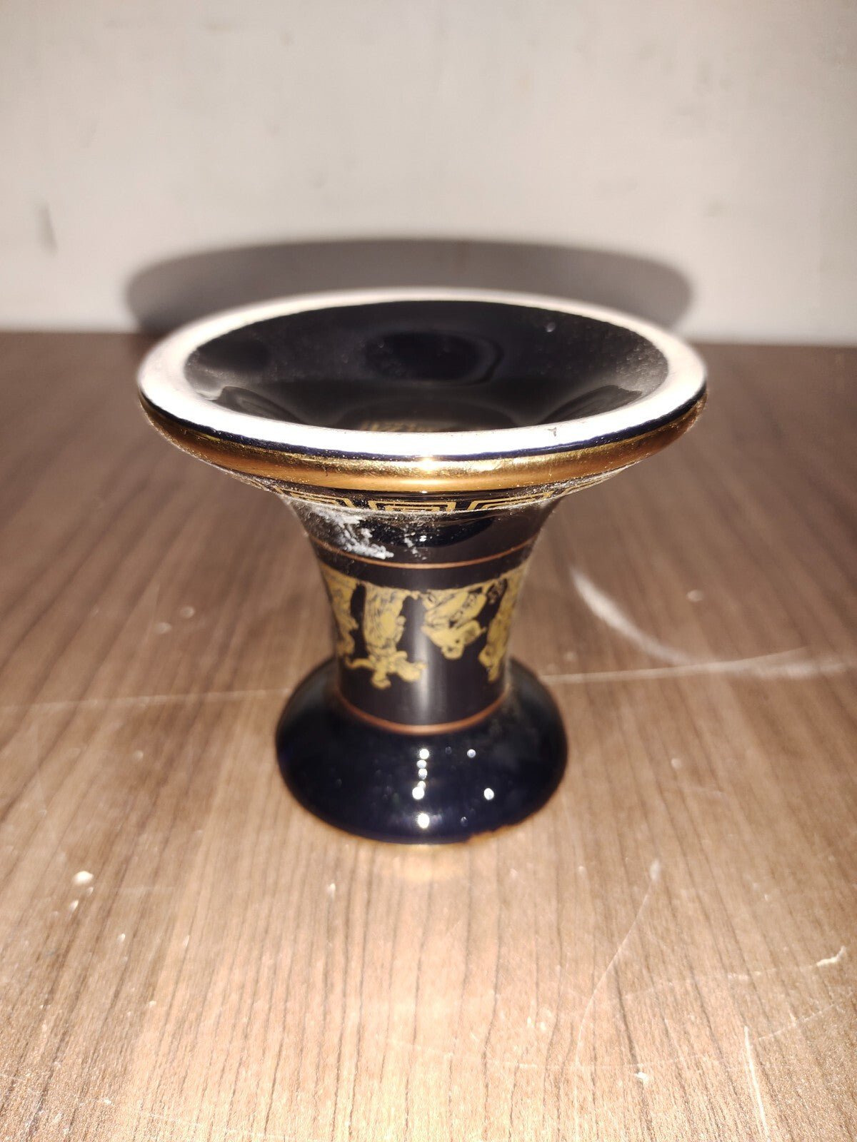 Vintage KE Hand Made In Greece In 24K Gold Plates Bougeoir