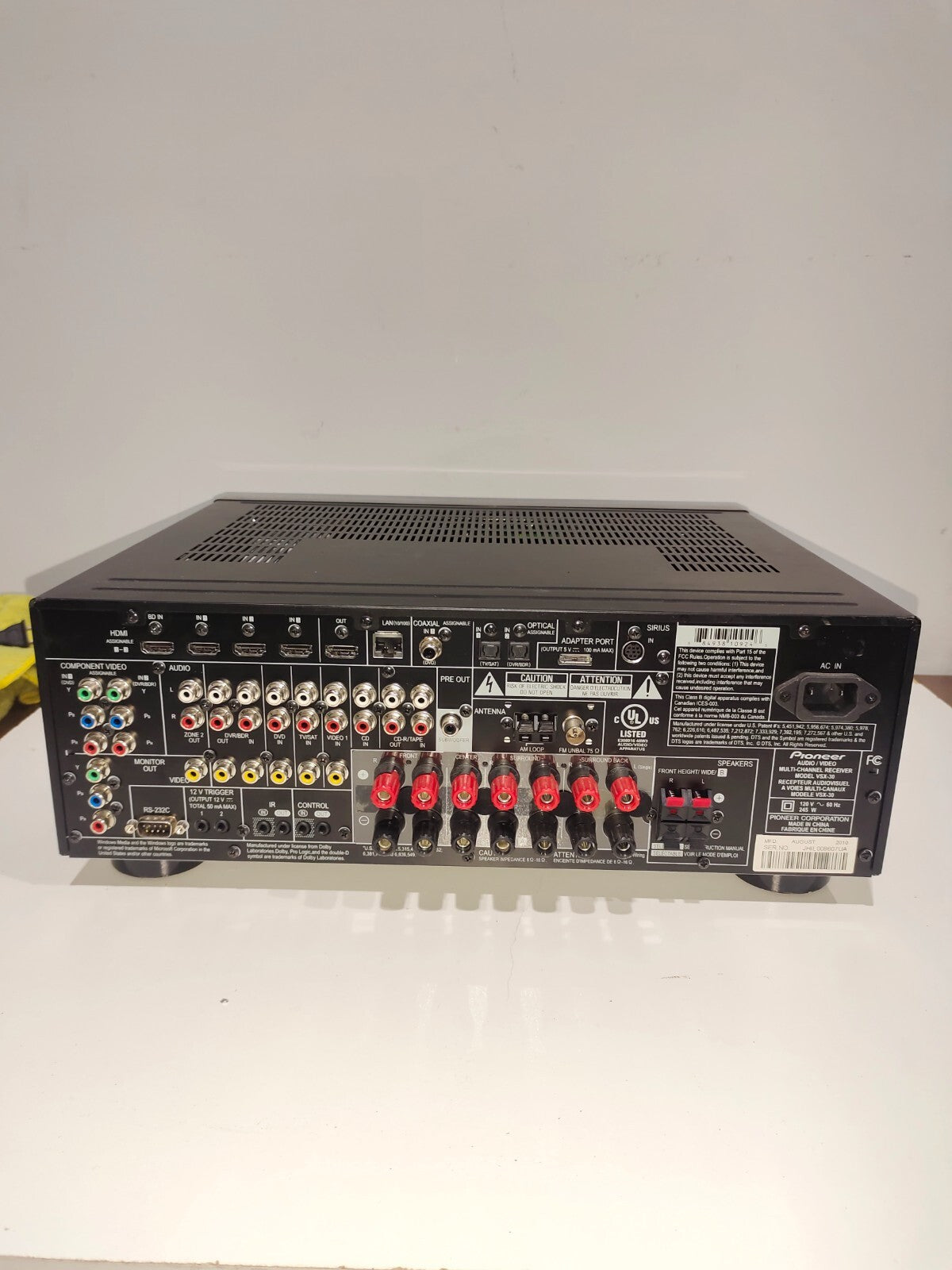 Pioneer Elite VSX-30 - 7.1 Ch HDMI Network Home Theater Surround Sound Receiver