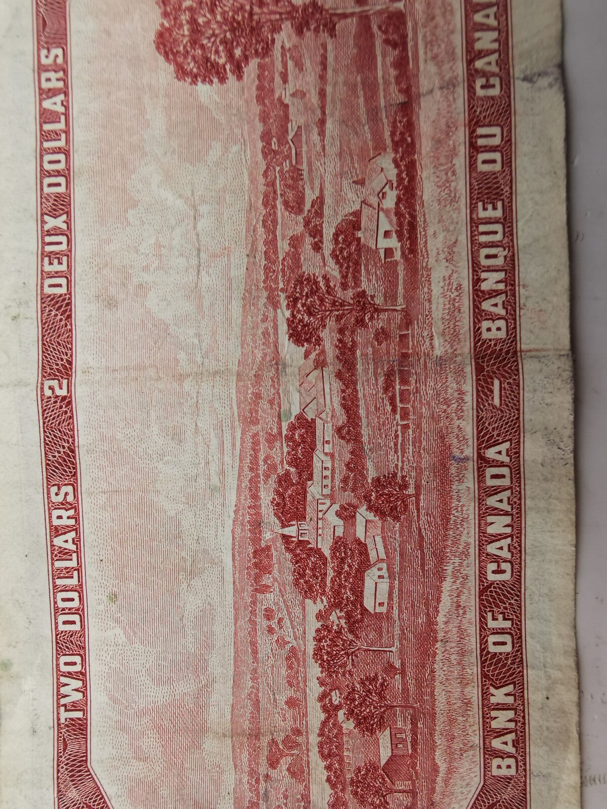 1954 Canadian 2 dollar bill.