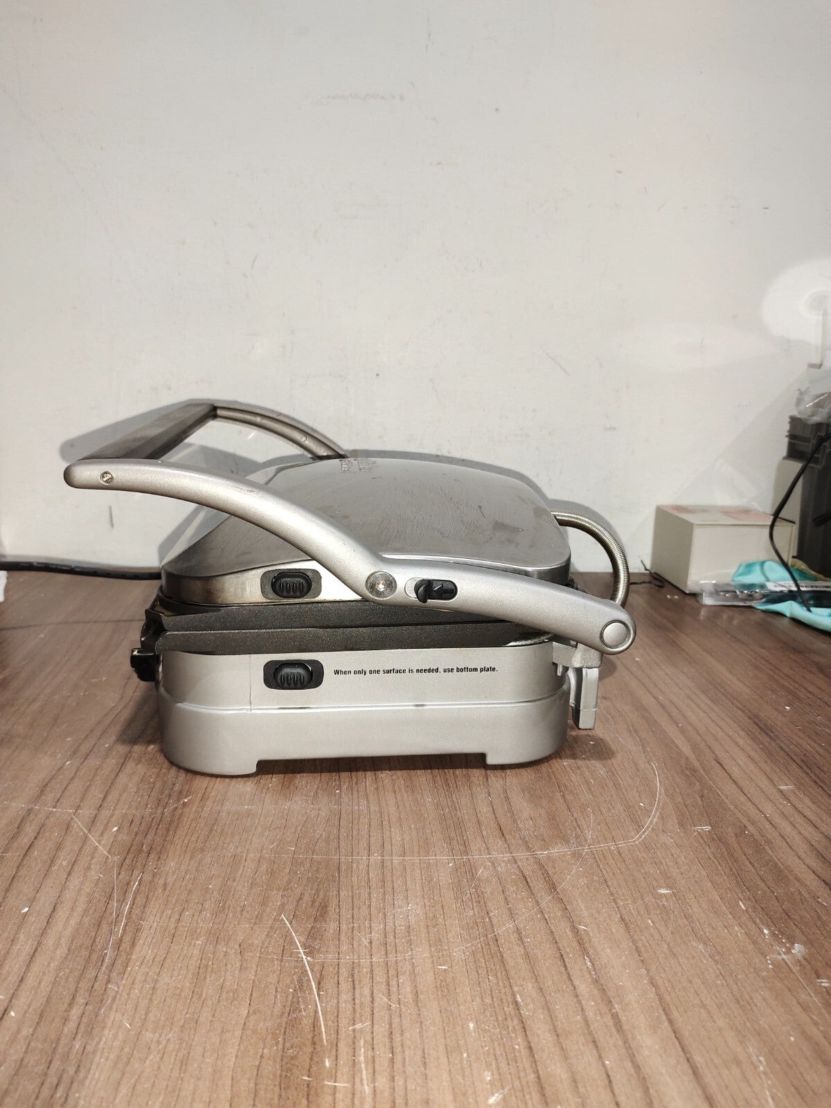 Cuisinart Stainless Steel 5-in-1 GRIDDLER Panini Sandwich Maker - Model - CGR-4C