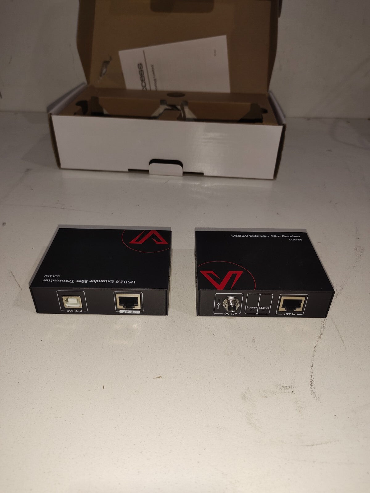 Lot of 2x AV Access U2EX50 USB 2.0 Extender Transmitter Receiver Sets 6126854