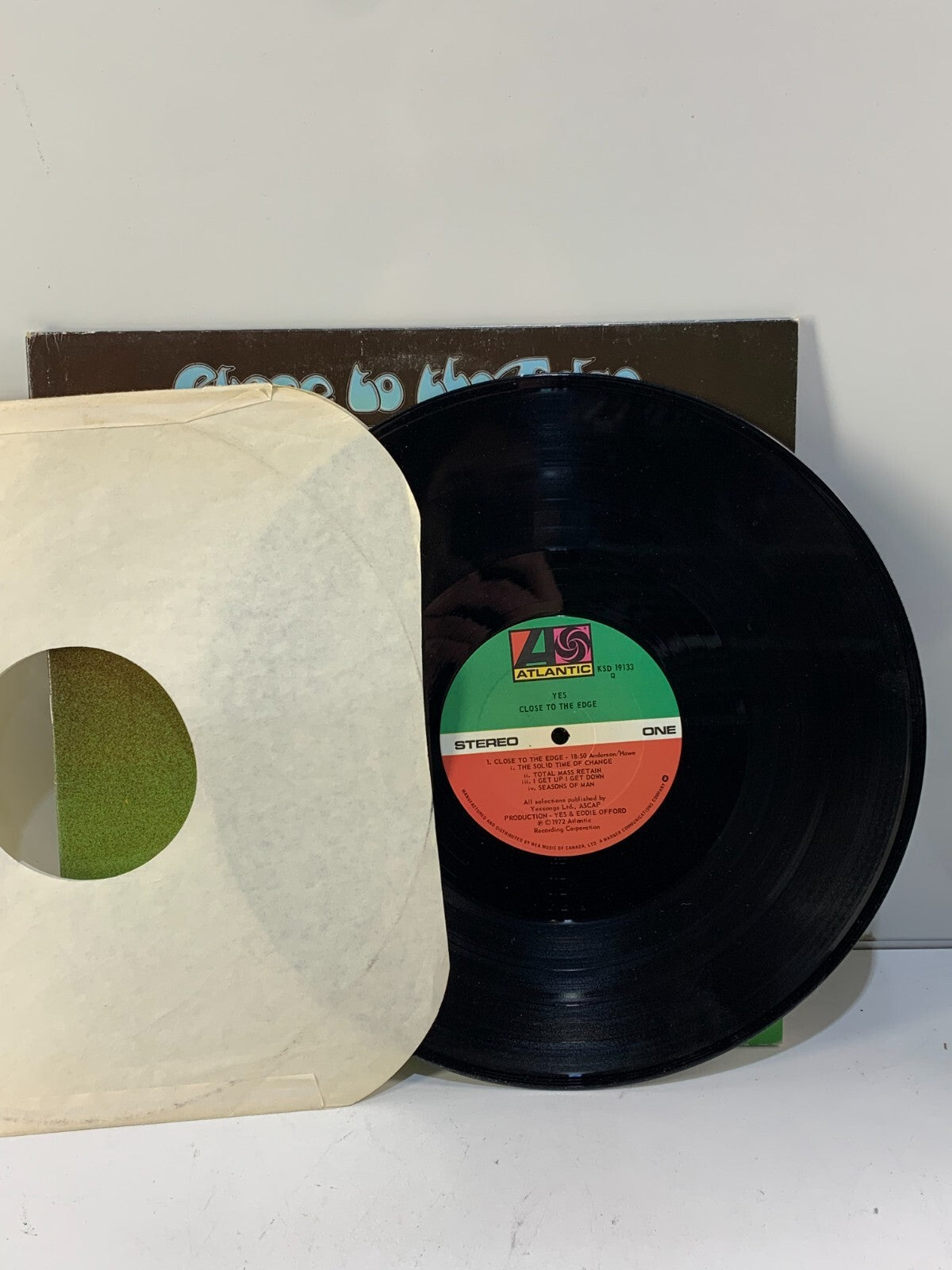 YES- "CLOSE TO THE EDGE" RARE - SD 7244-ATLANTIC RECORDS GATEFOLD ORIGINAL 1972!