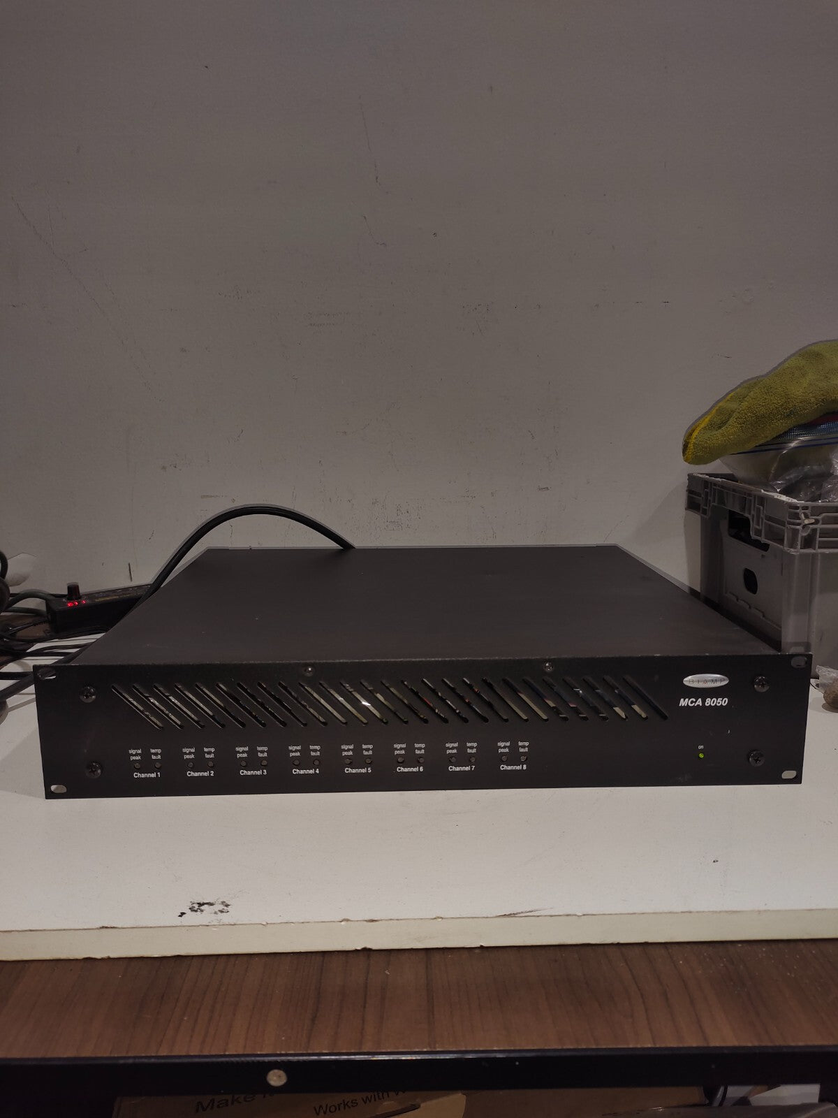 Biamp MCA 8050 Multi Channel Amplifier - Working