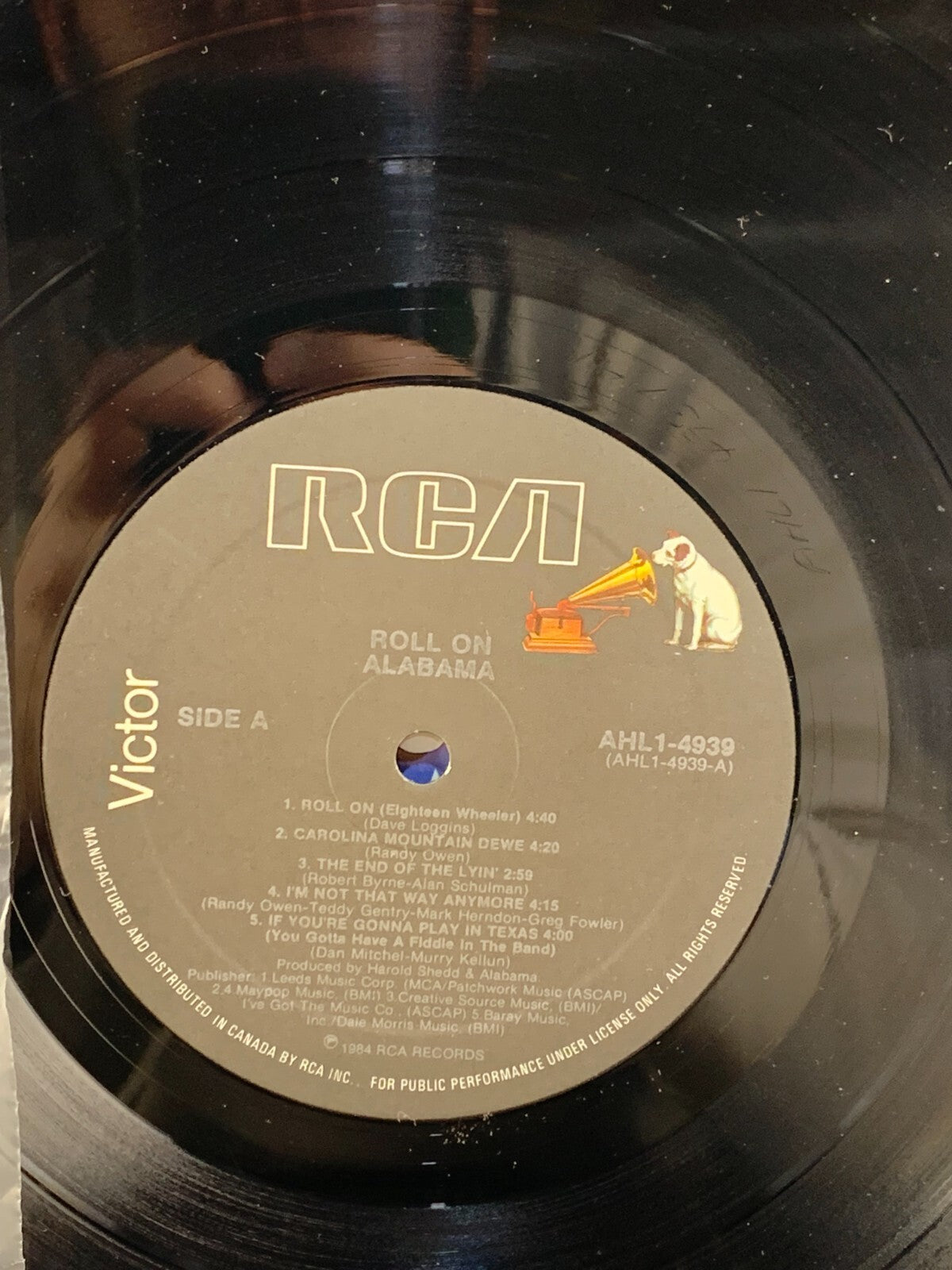 Alabama – Roll On – 1984 RCA Victor (LP, Vinyl) – Southern Country Rock