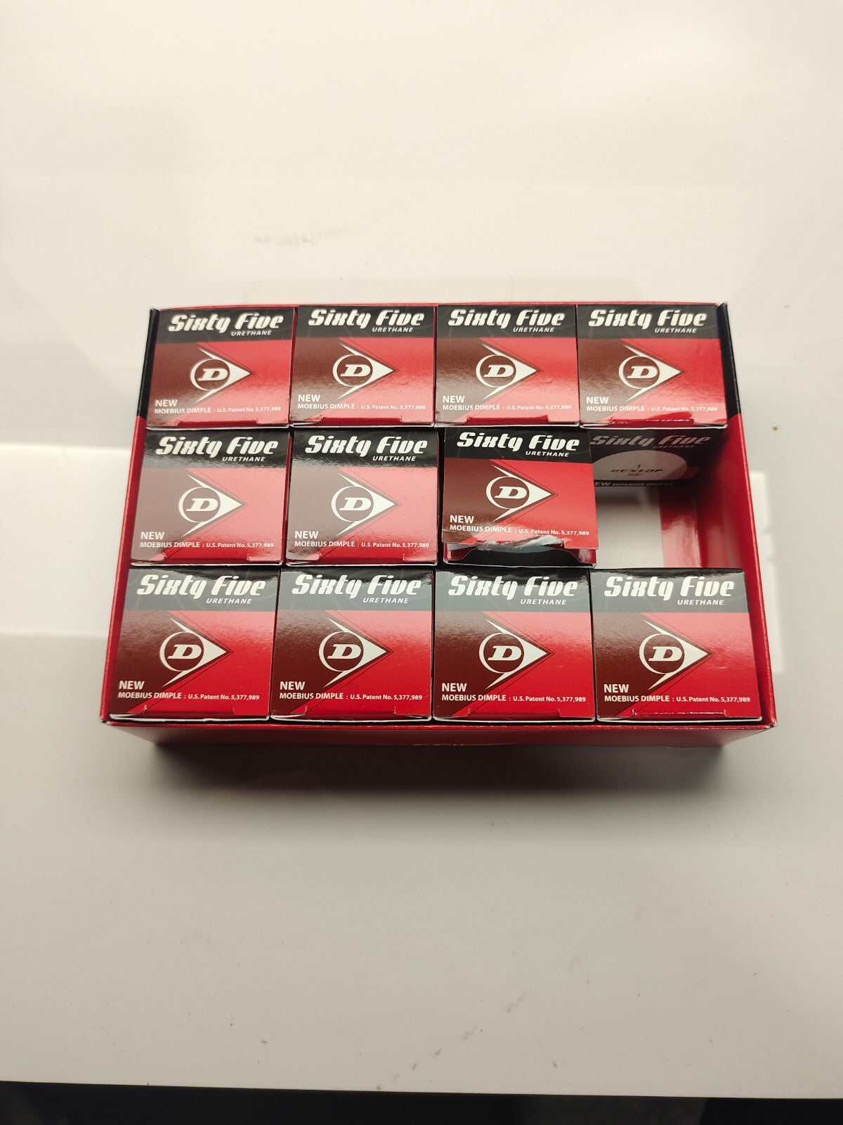 11 Dunlop 65u Sixty Five Urethane Moebius Dimple White Golf Balls USGA 2002 NOS