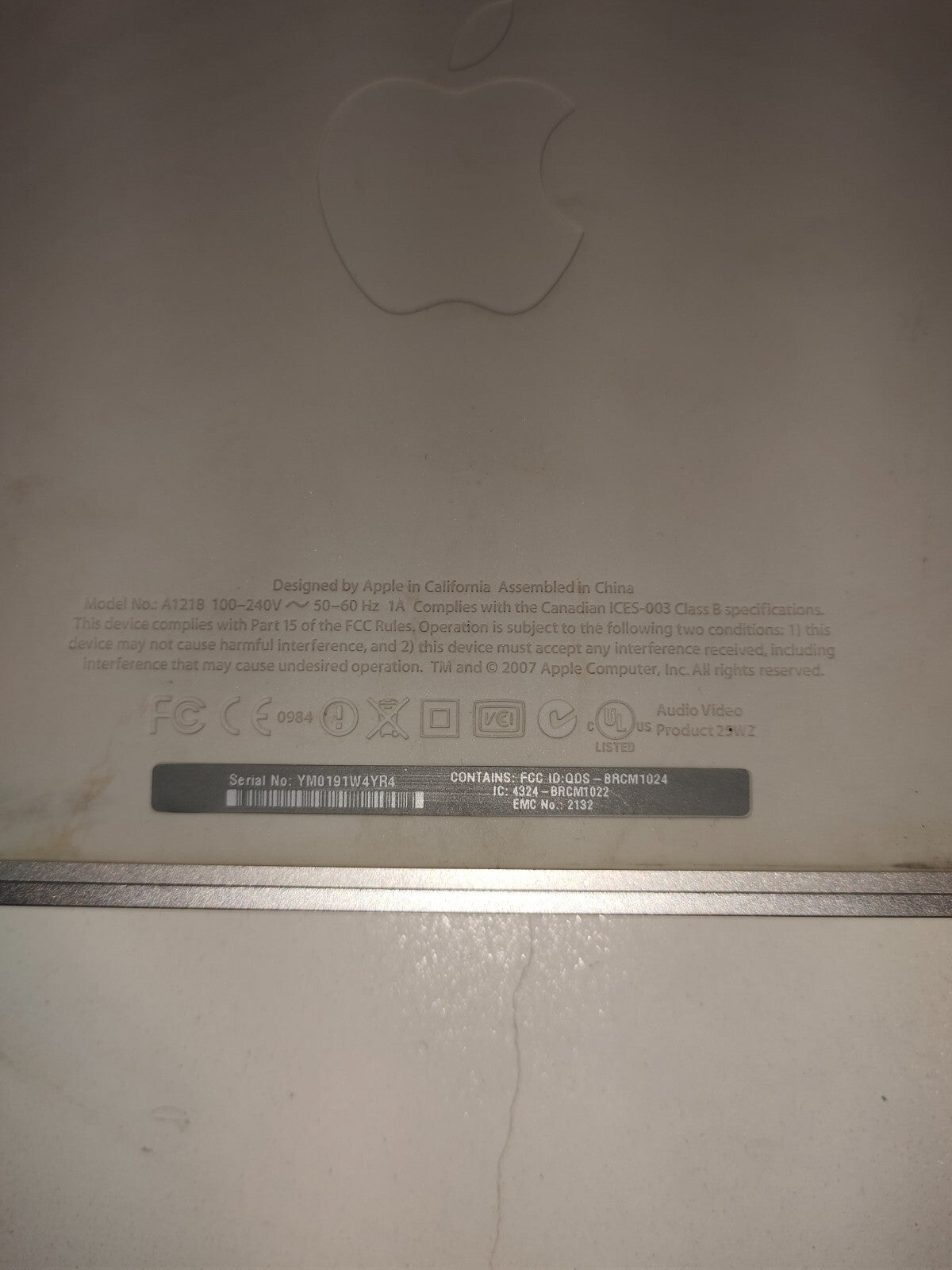Apple TV 1st Generation Media Streamer - A1218