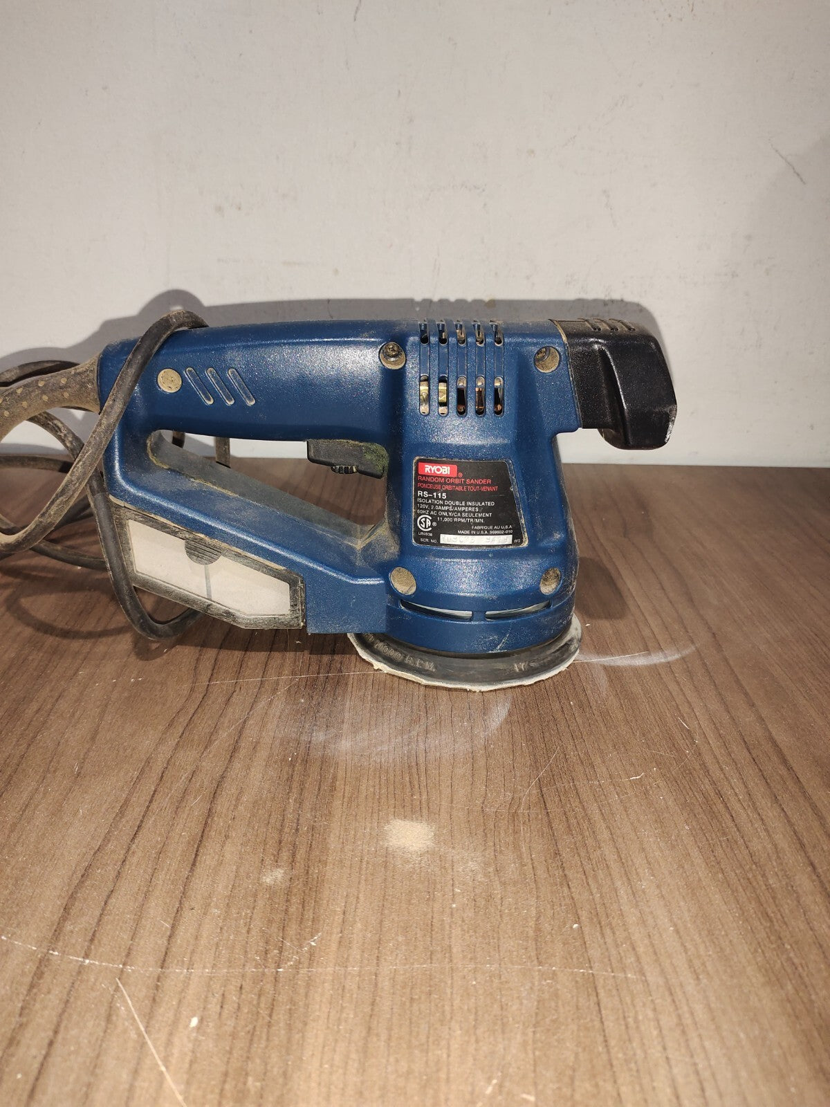 Ryobi RS-115 4" Random Orbital Sander 11,000 RPM