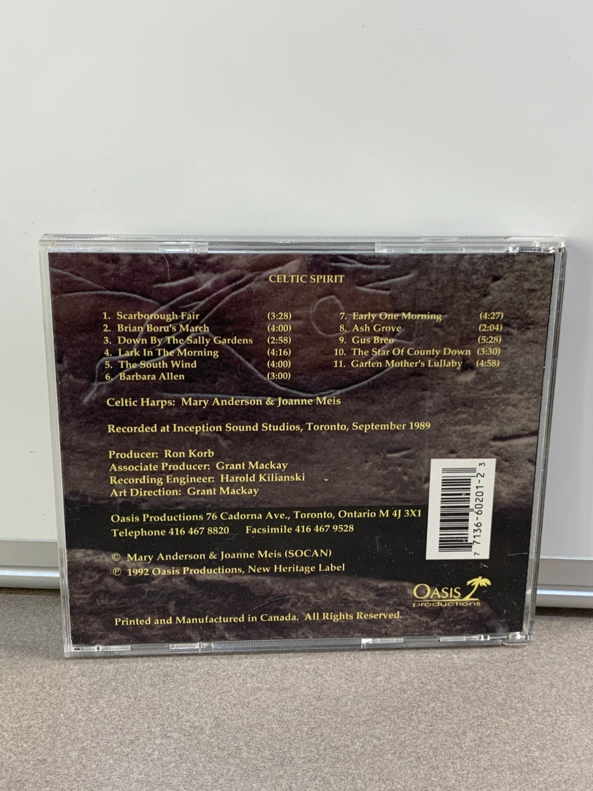 Celtic Spirit by Anderson, Mary / Meis Joanne (CD, 1995) RARE