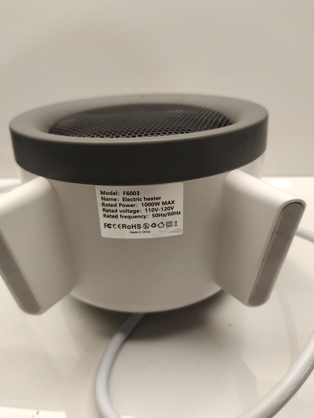 F6003 Electric Heater 1000W 110V-120V