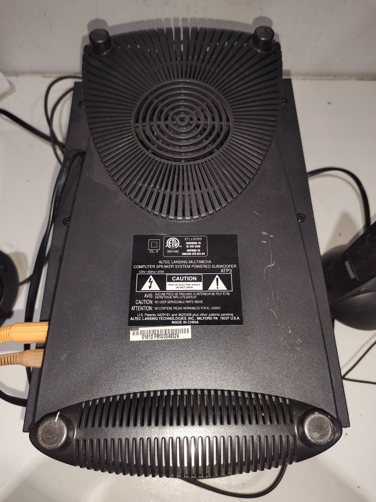 Altec Lansing Subwoofer Computer Speaker ATP3 - With Speakers