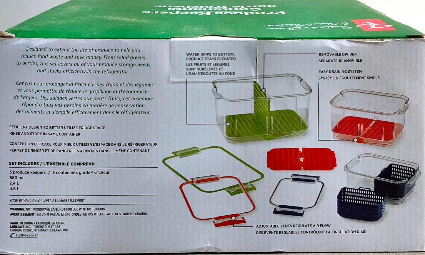 President's Choice Produce Keepers Boxed Set