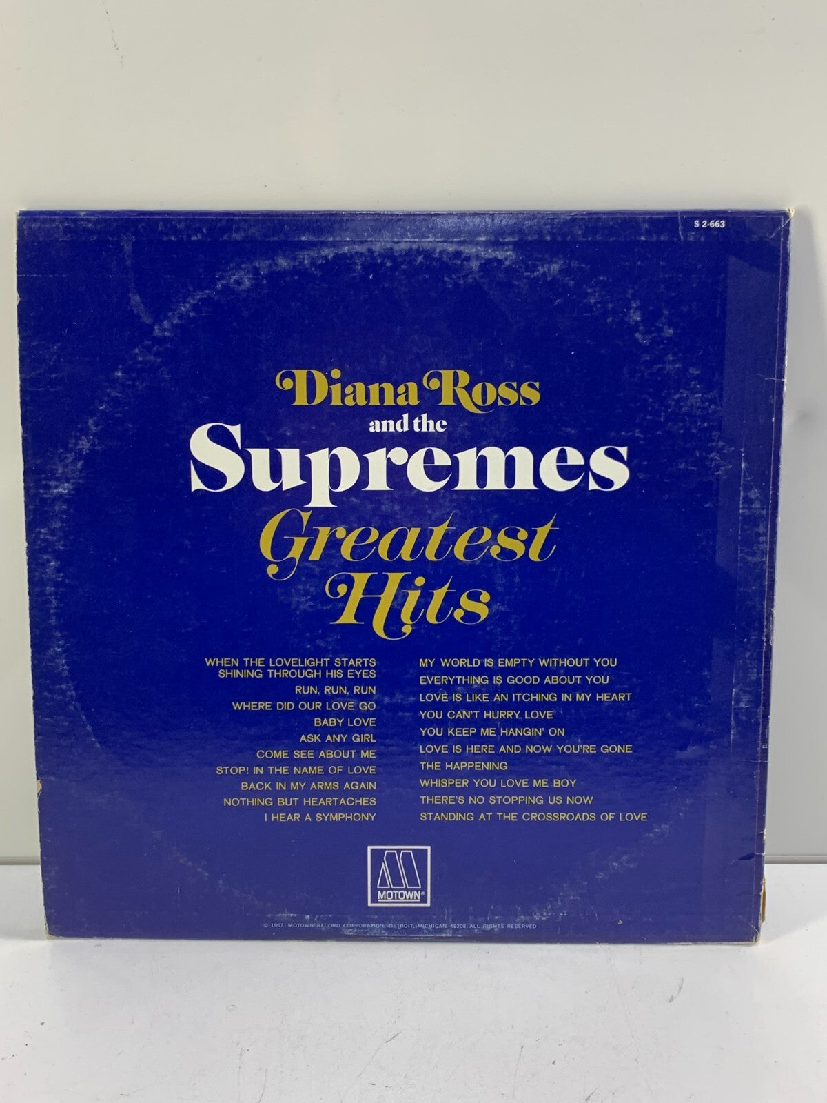Diana Ross And The Supremes Greatest Hits MOTOWN Vinyl 1967- 2 RECORD SET