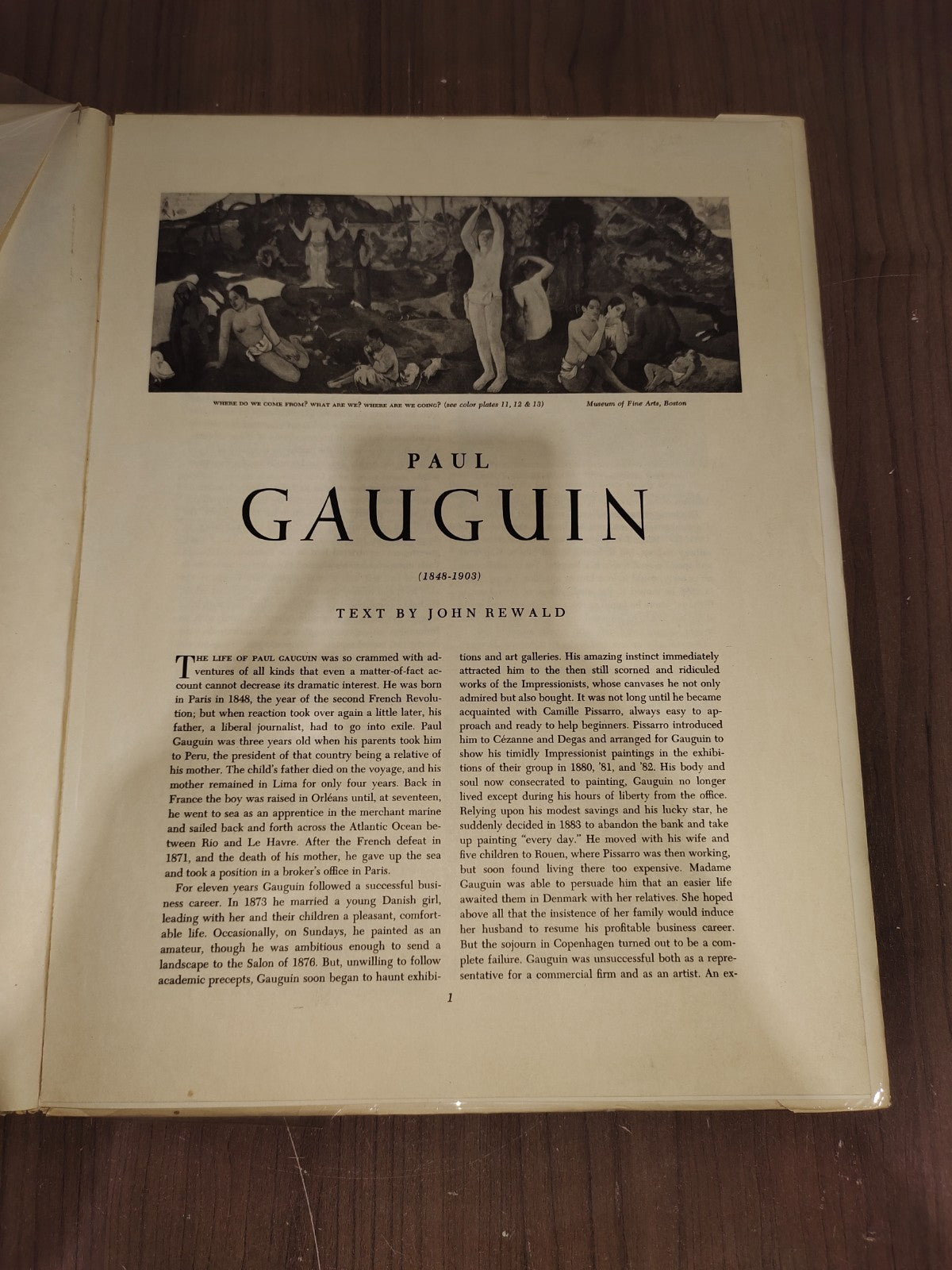 Vintage Rare Collectible - An Abrams Art Book - Paul Gauguin