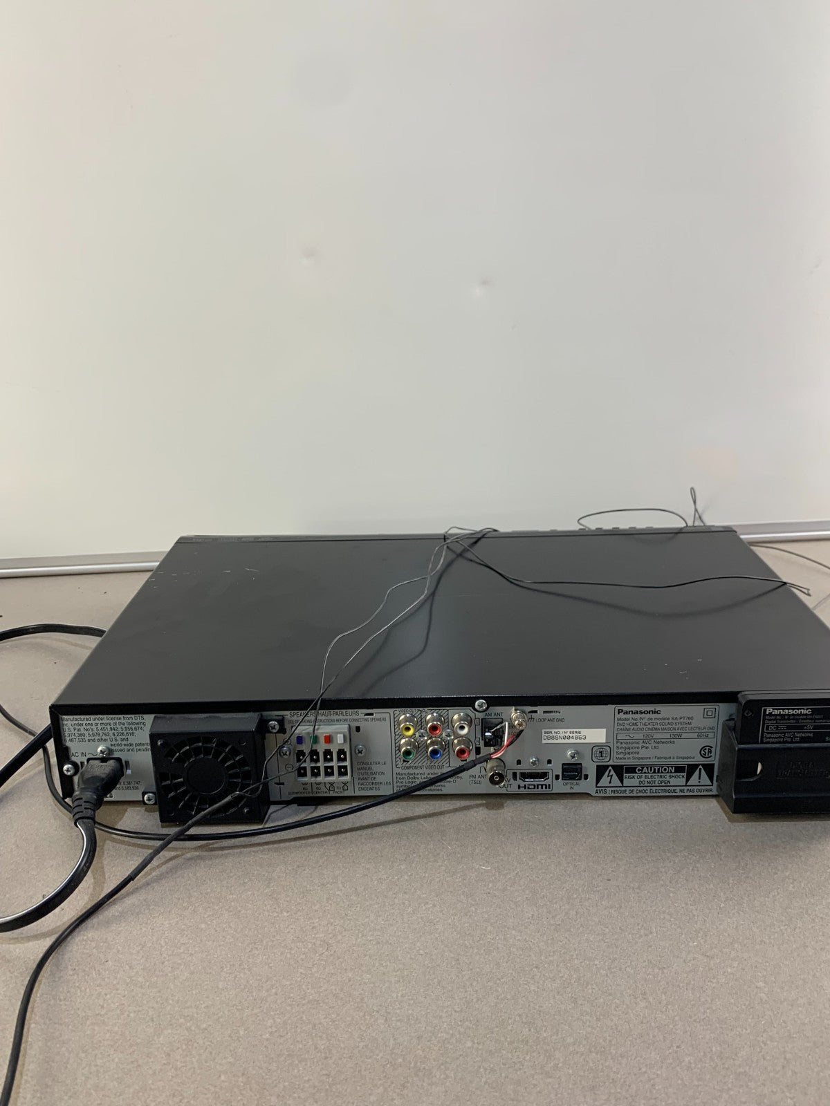 Panasonic SA-PT760 5.1Ch 5 Disk DVD Home Theater Receiver