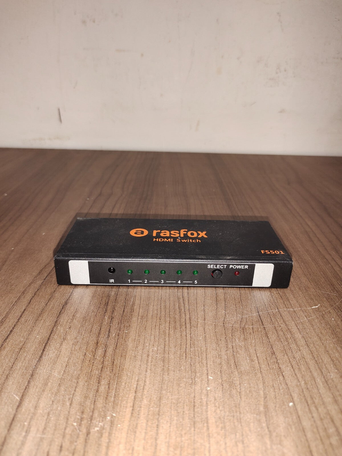 Rasfox FS501 Powered 5-Port HDMI Switch Selector Splitter