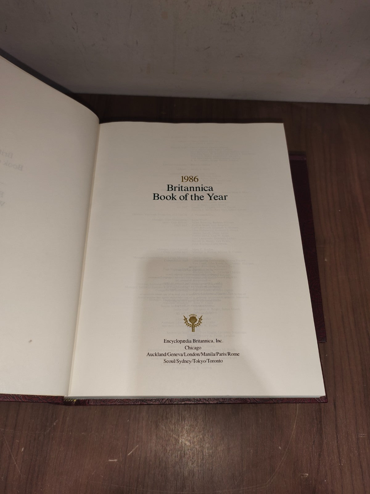 Encyclopedia Britannica Book Year - Set of 3 (1984-1985-1986)