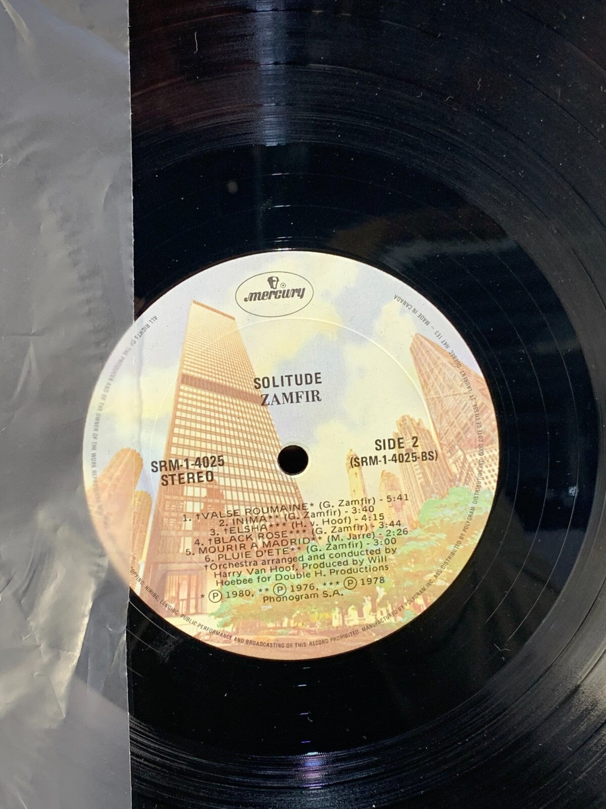 Zamfir - Solitude - Mercury SRM-1-4025 Vinyl LP - Pan Flute Classic Instrumental