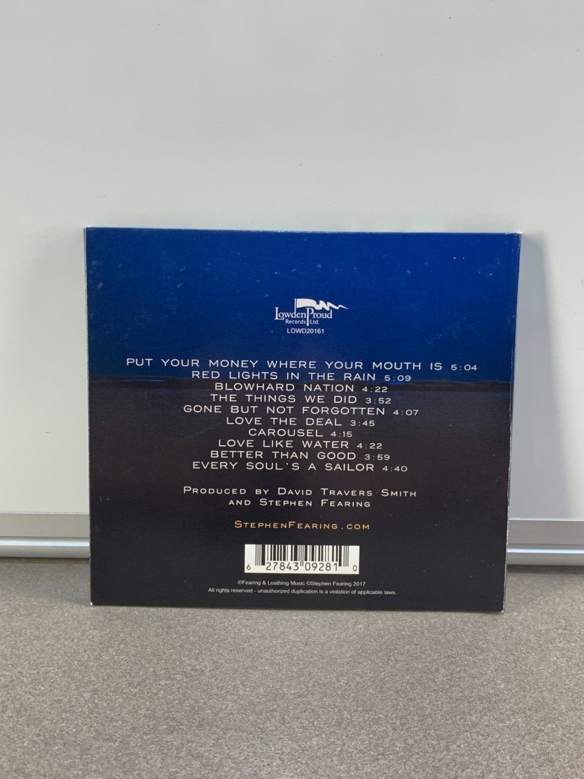 Every Soul's a Sailor by Stephen Fearing (CD, 2017) Signed