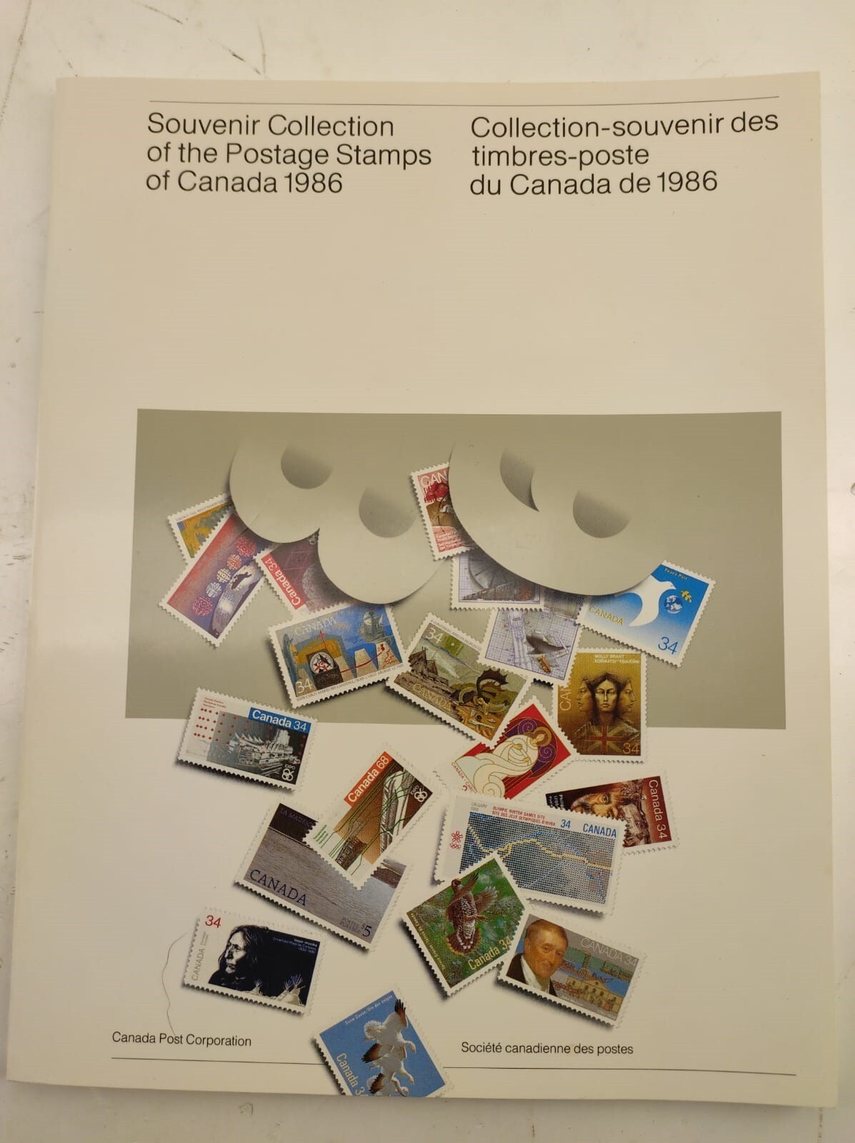 1986 Canada Souvenir Stamp Collection Album of Postage Stamps
