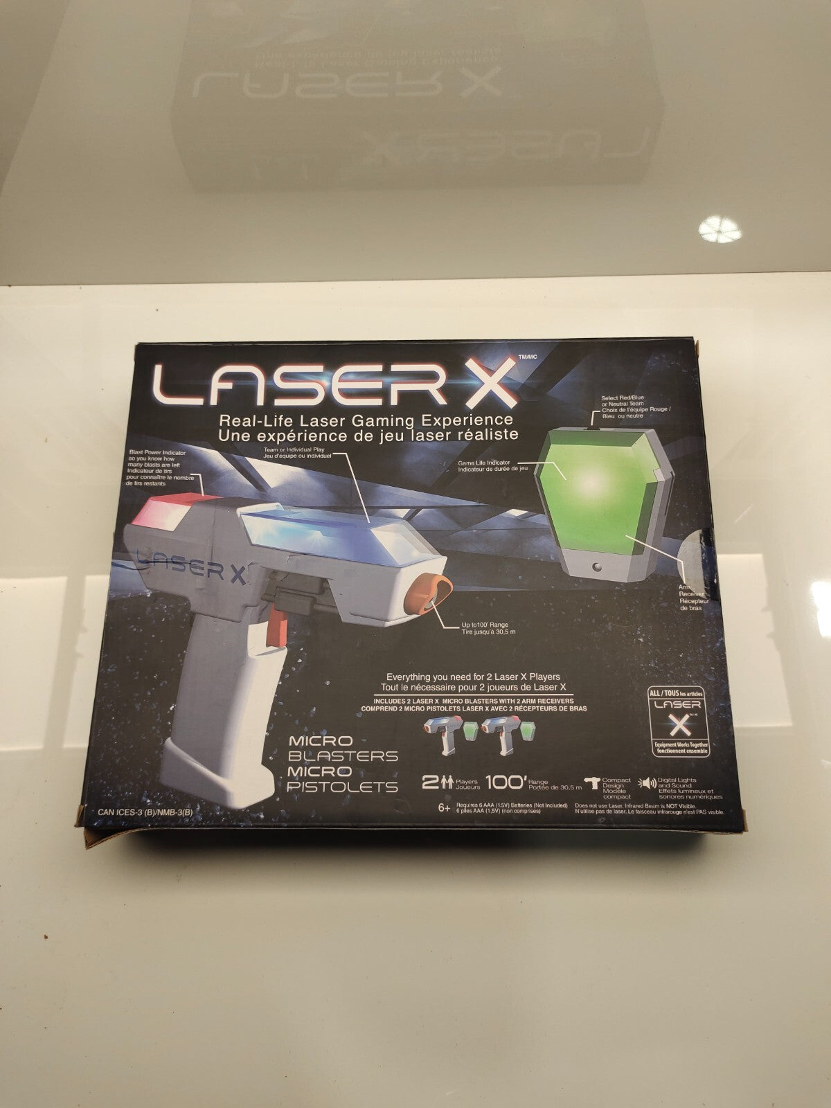 2 Guns Laser X Micro B2 Blasters Wireless Gaming 2 Players Laser Tag Set Toy