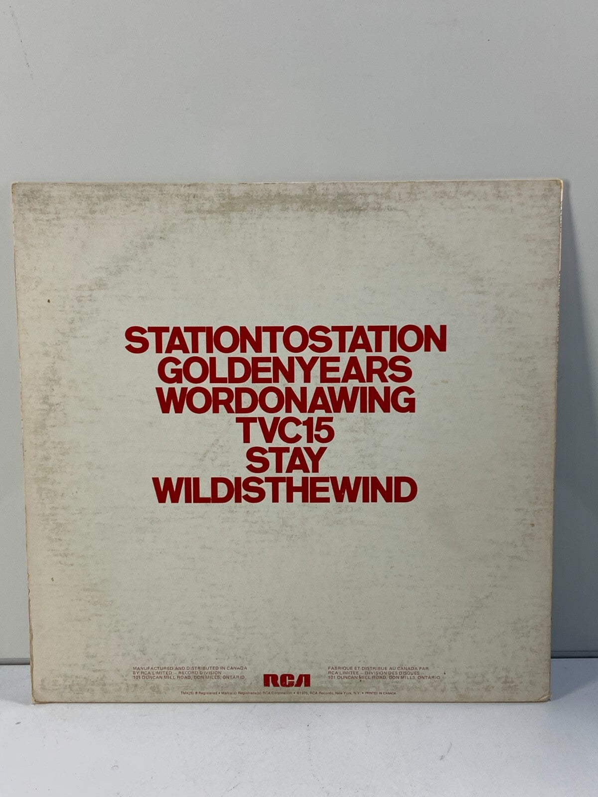 Vinyl LP - David Bowie - Station To Station - CPL 1-1327-A