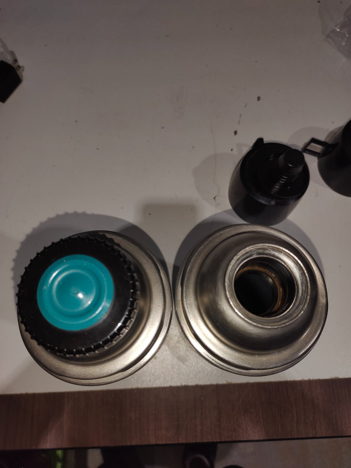 Vintage Thermos King-Seeley Stainless Steel Model 2464S Stopper 764 - Set Of 2