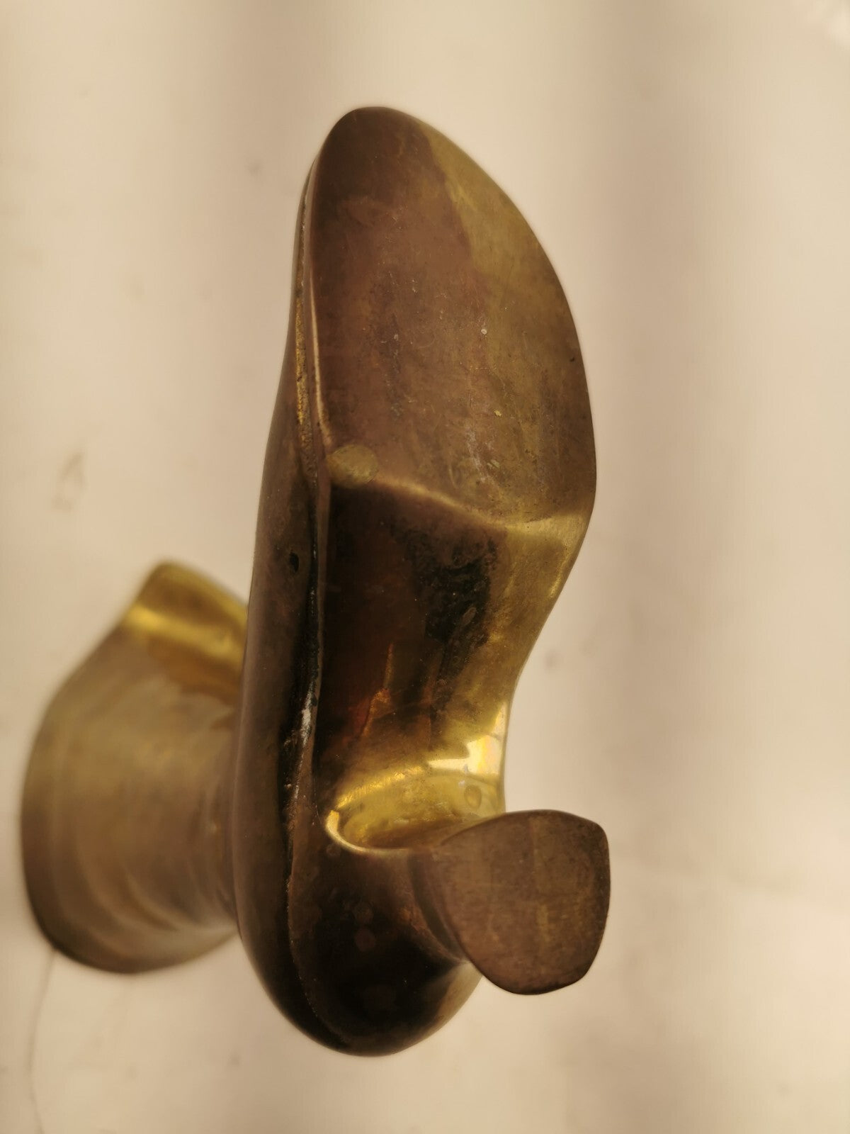Victorian Brass Boot. A novelty Brass Women's Shoe to display