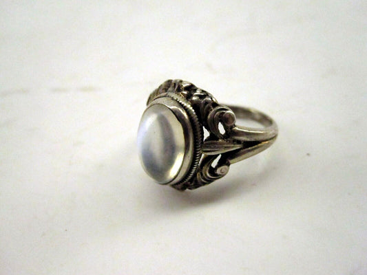 Vintage 925 Silver Filigree Ring - Timeless Elegance in Sterling Silver