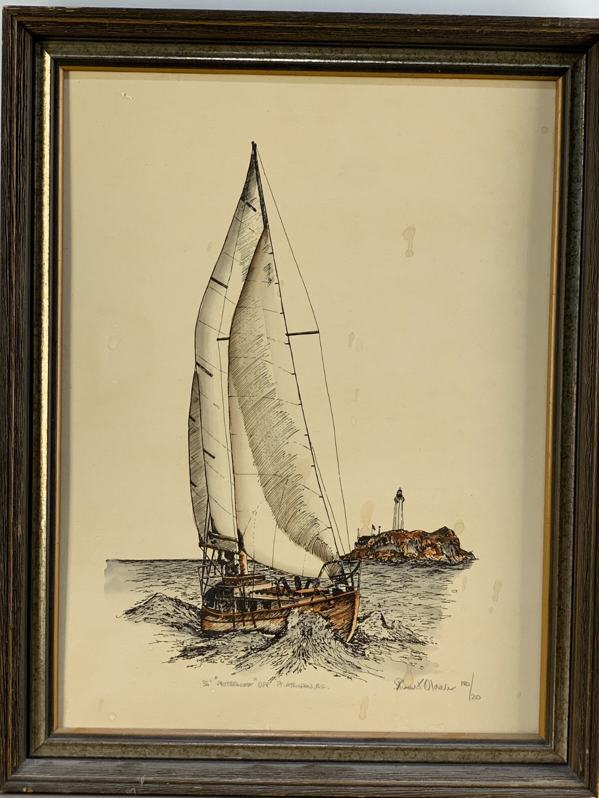 "AKITSUSHIMA" OFF PT. ATKINSON, BC. Painting Print By Stuart Oldale, 180/250