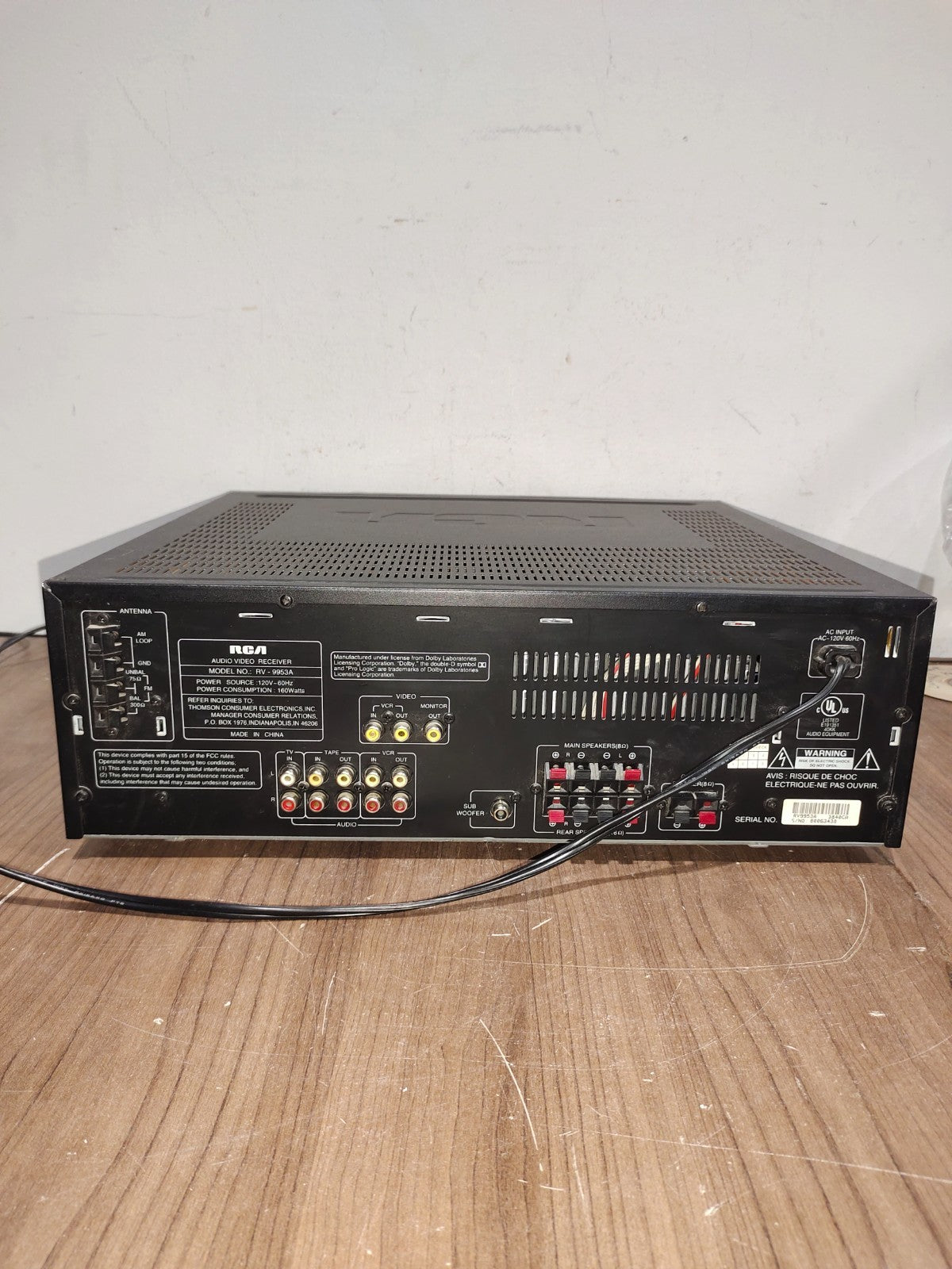RCA - Model - RV-9953A - Audio Video Receiver - Power Tested
