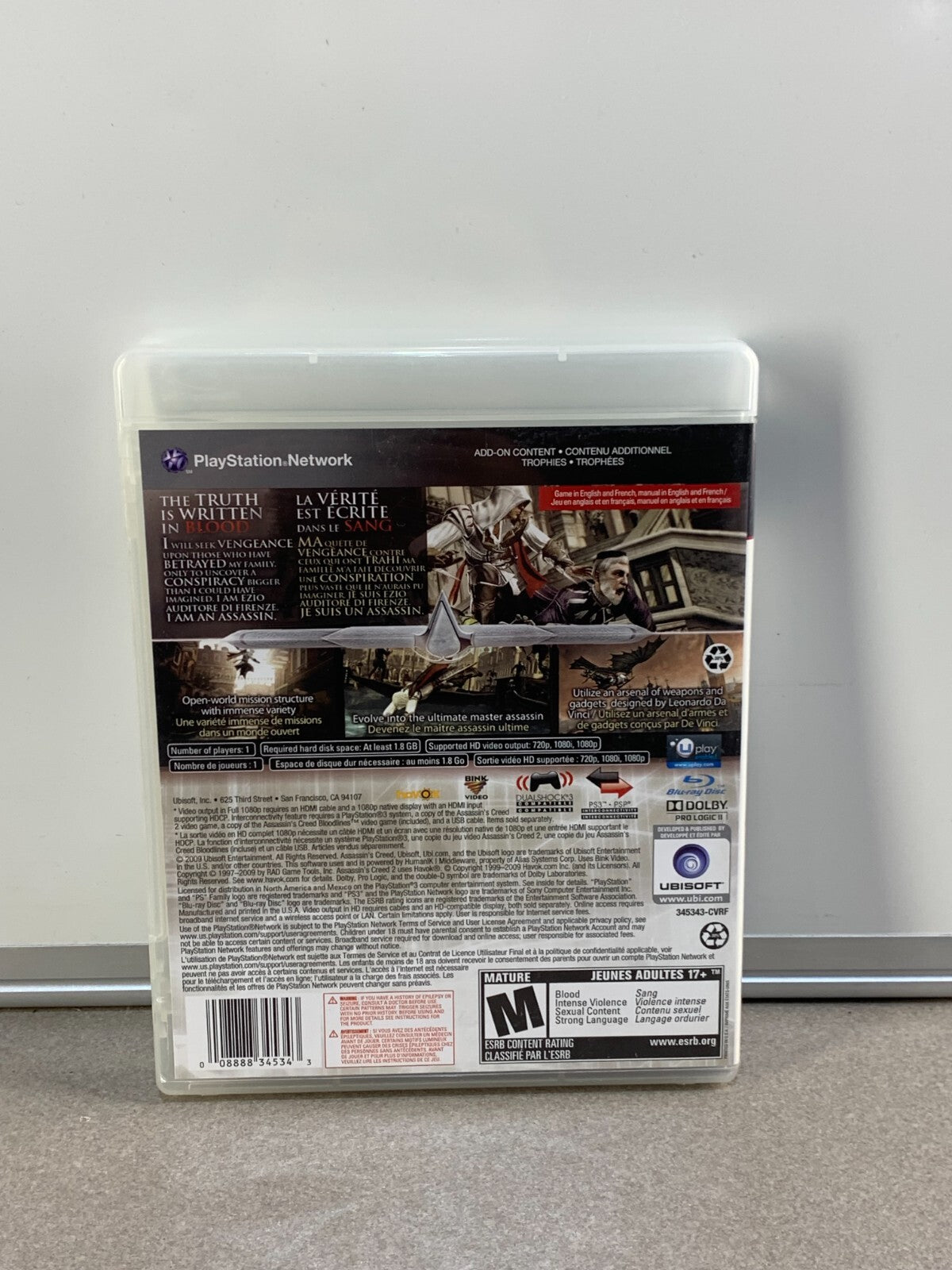 Assassin's Creed II 2 (Sony PlayStation 3 PS3) CIB