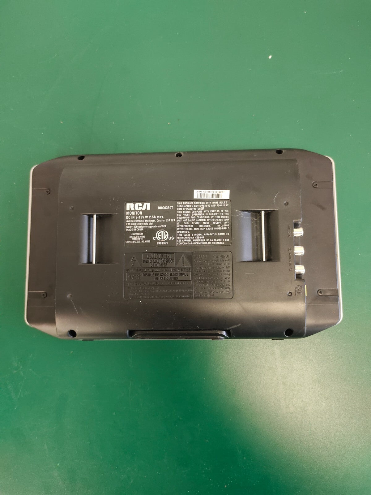 RCA DRC6389T Screen Travel System