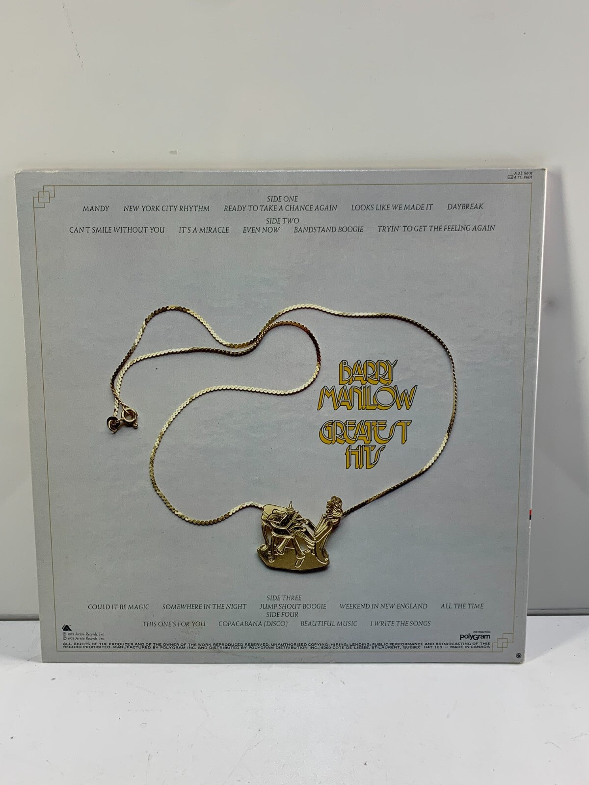 BARRY MANILOW Greatest Hits Disco Vinyl Double LP Record A.M. Gold 1978 Arista