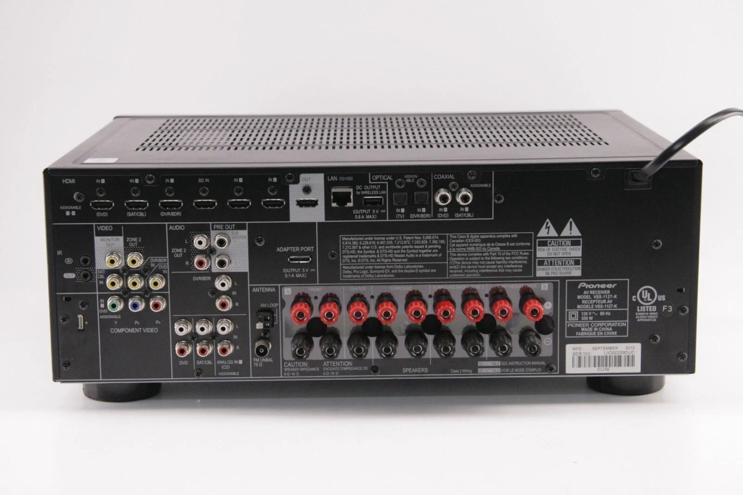 Pioneer VSX-1127-K 7.2 HDMI A/V Receiver