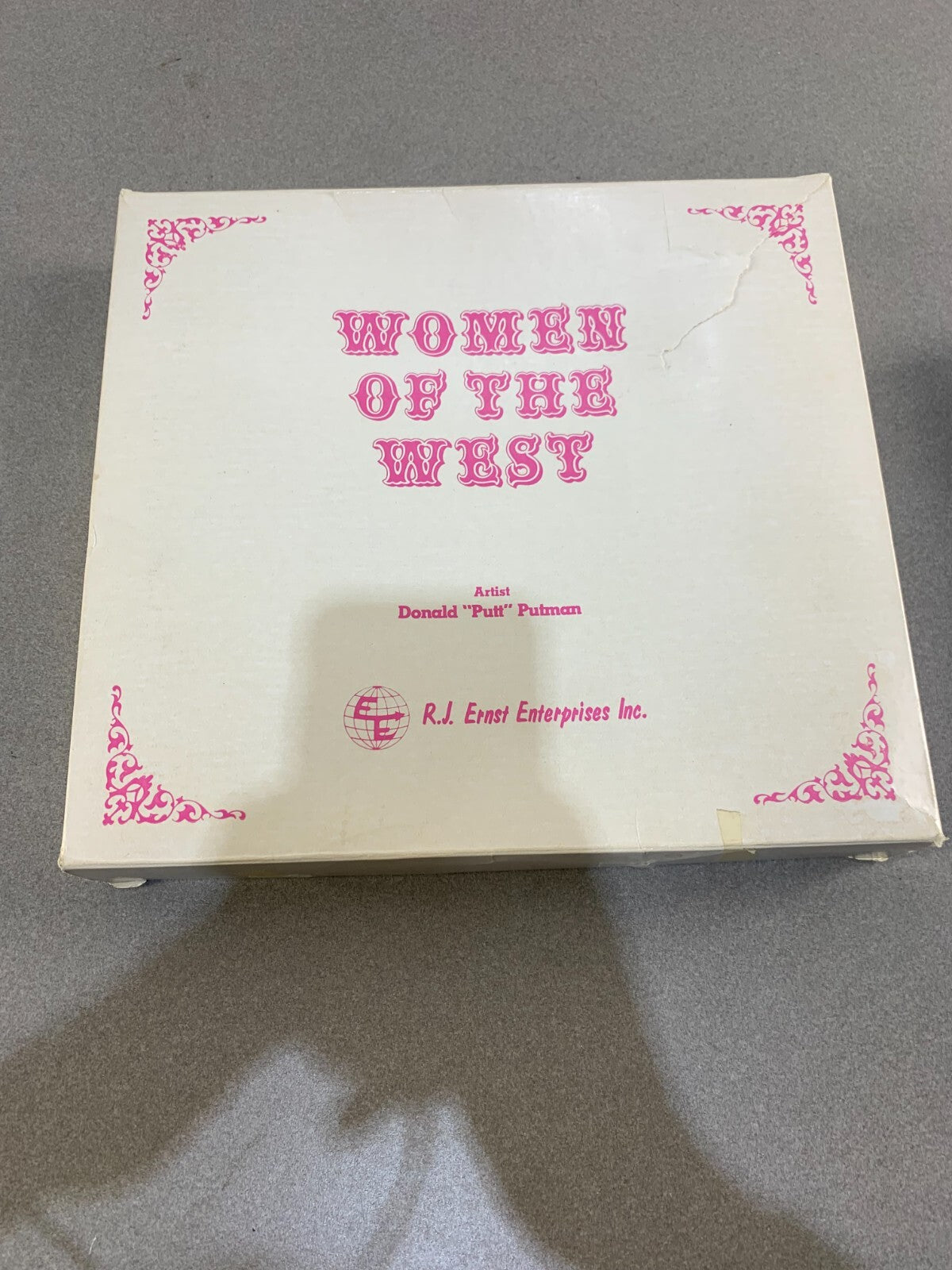 Women of the West collector plate Silver Dollar Sal Showgirls/Cowboy era W/ Box