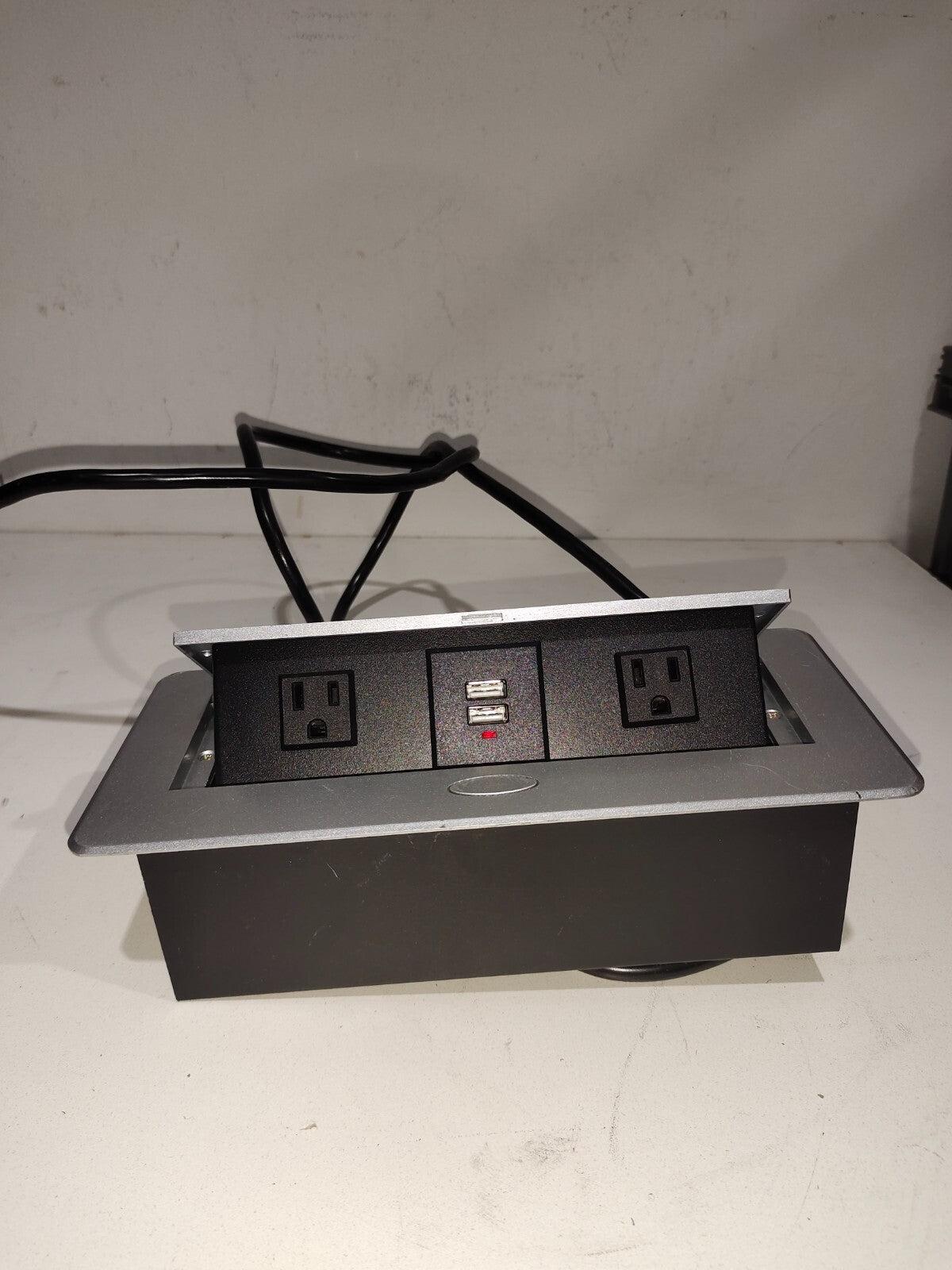 ZESHAN pop up Plug pop up Power Outlet USB Charging Box for Conference Table - A