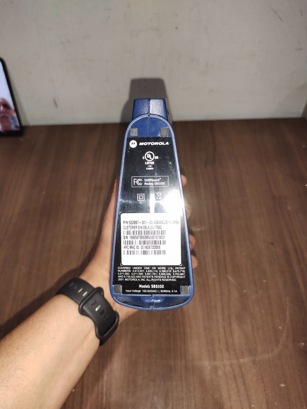 Motorola Surfboard Broadband Internet Cable Modem Router Model SB5102