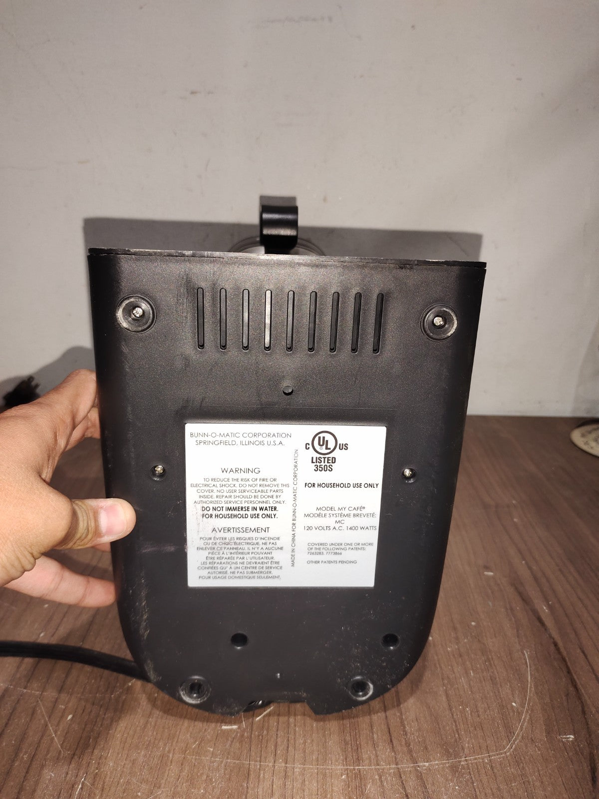 Bunn My Cafe Coffee Maker MCU With Keurig Pod Tray Attachment
